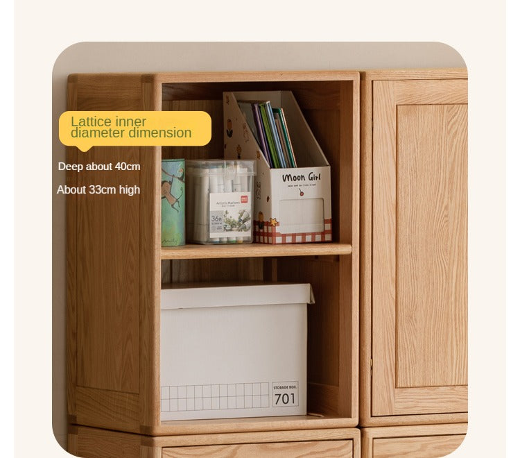 Solid Oak Wood Modern Nordic Kids Dresser - 5-Drawer Storage Cabinet for Nursery, Bedroom & Playroom Organization