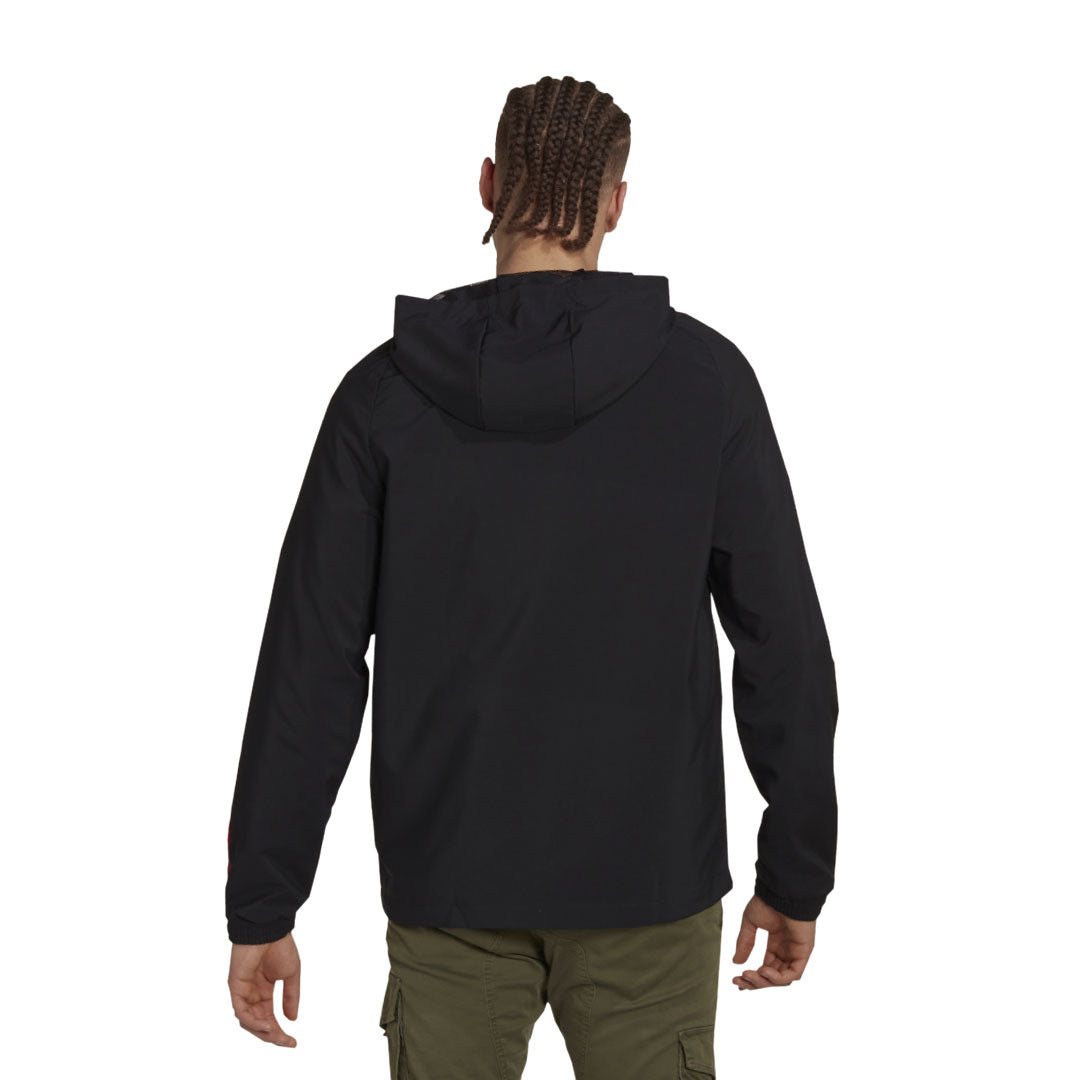 Adidas Men's FIFA World Cup 2022 Official Emblem Jacket HC3450 - Lightweight Soccer Jacket for Fans, Training & Outdoor Sports