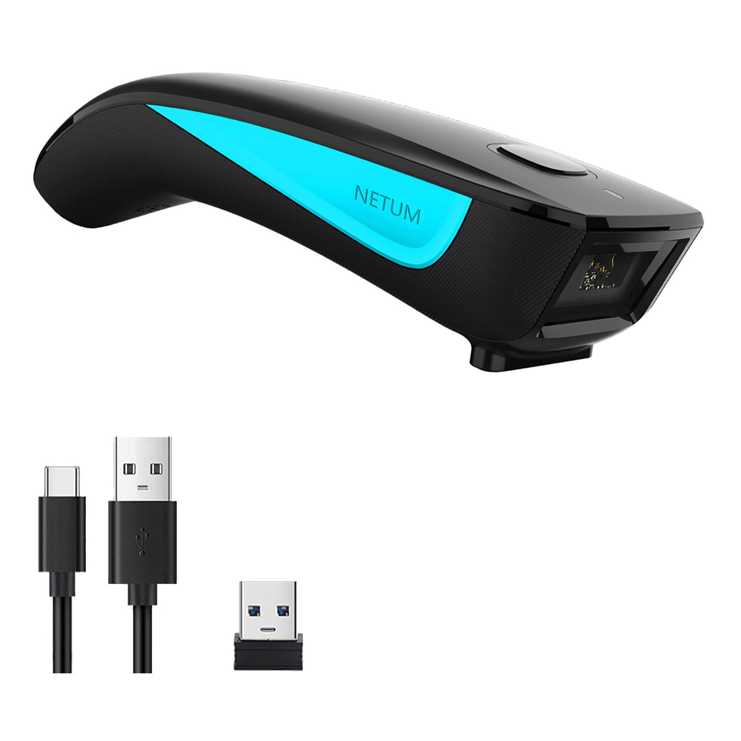 C830 1D Wireless Barcode Scanner - Fast & Accurate Handheld Scanner for Retail, Warehouse & Inventory Management | USB & Bluetooth Connectivity