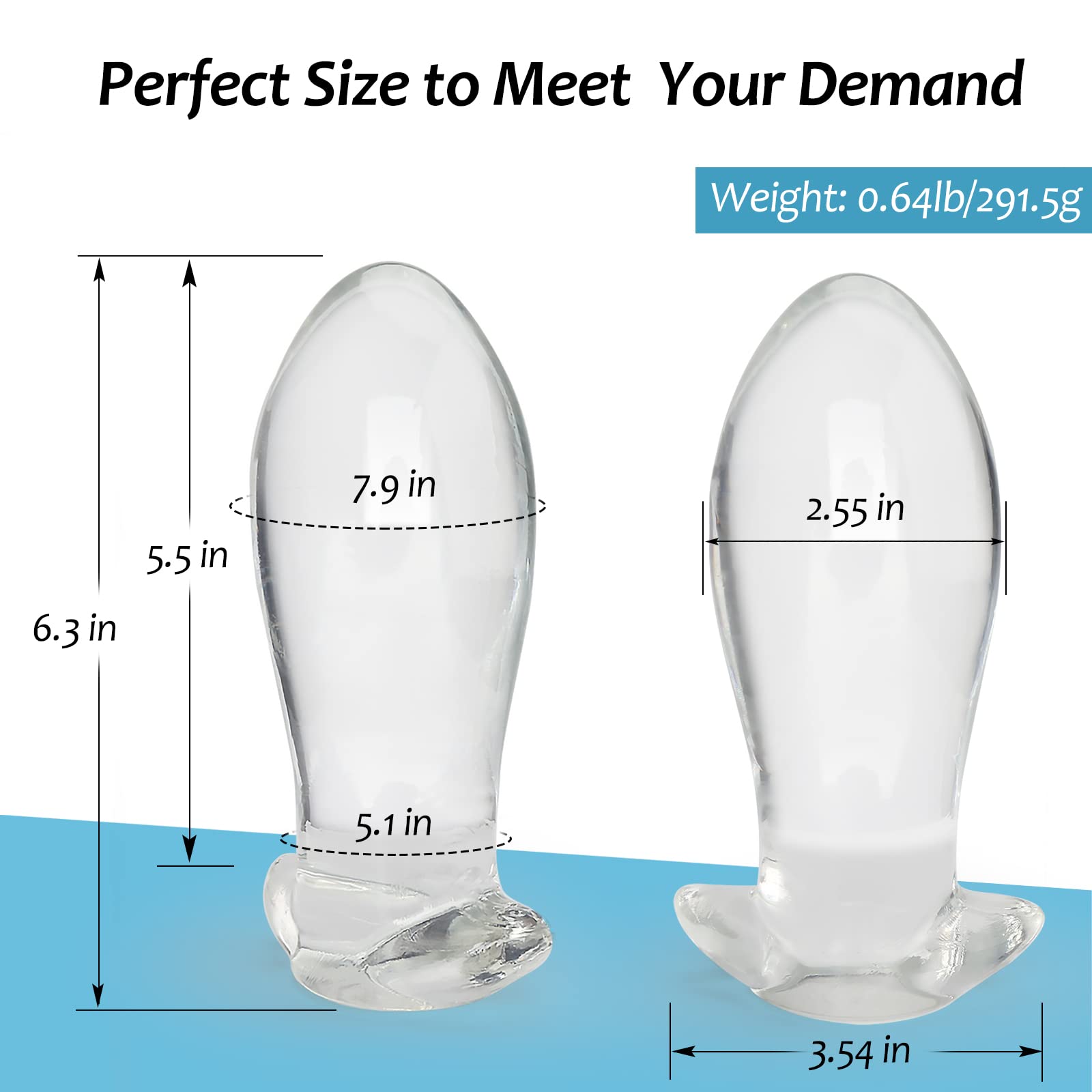 Large Soft Anal Plug Trainer - Prostate Massage Sex Toy for Beginners & Advanced Users, Waterproof Anal Plugs Kit for Men, Women & Couples (Size L) - Perfect for Solo Play, Couples Exploration & Sensual Massage