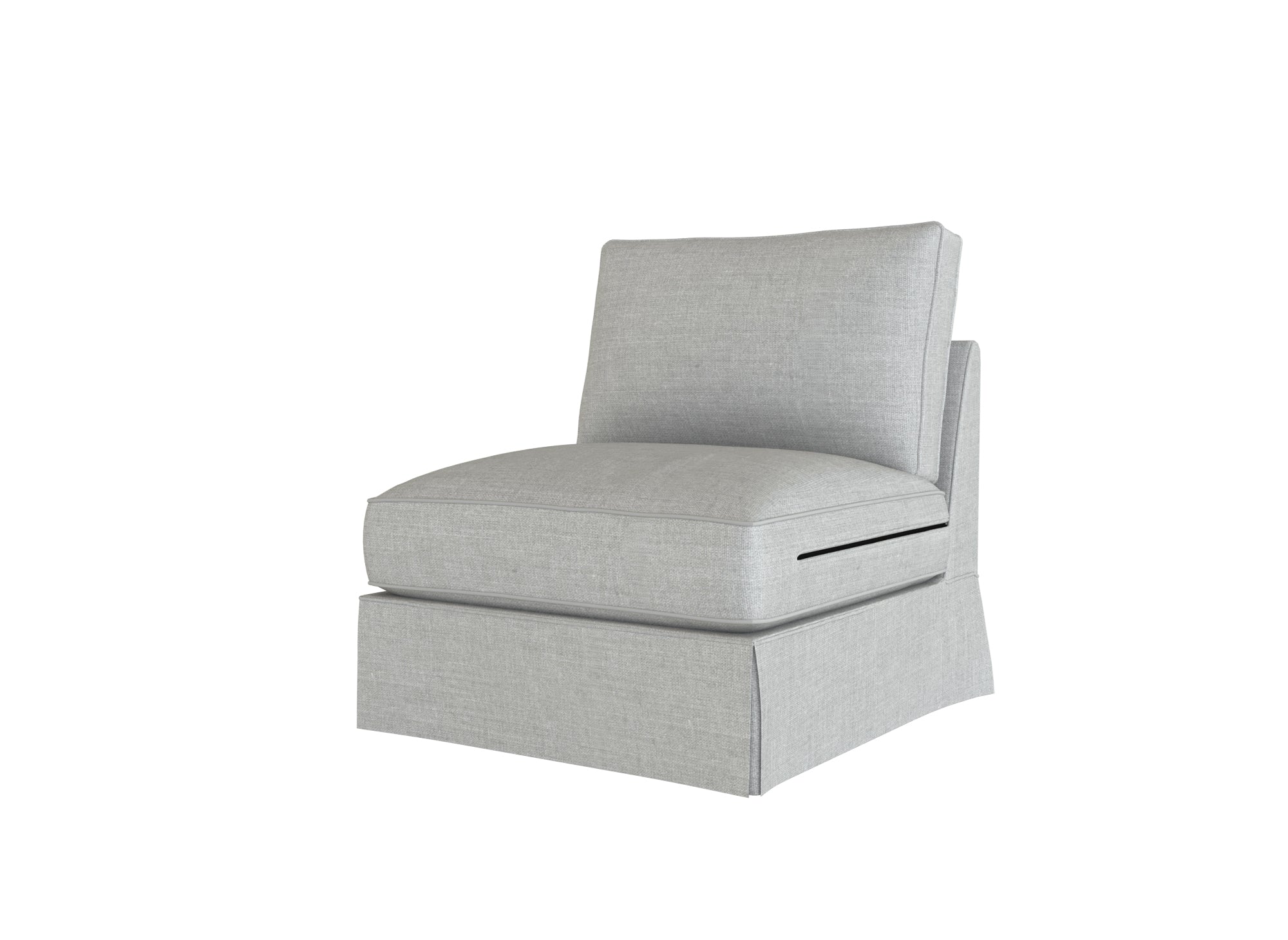 PB Comfort Armless Chair Cover - Soft Stretchable Slipcover for Sectional Sofas - Perfect for Living Room, Office, and Home Decor