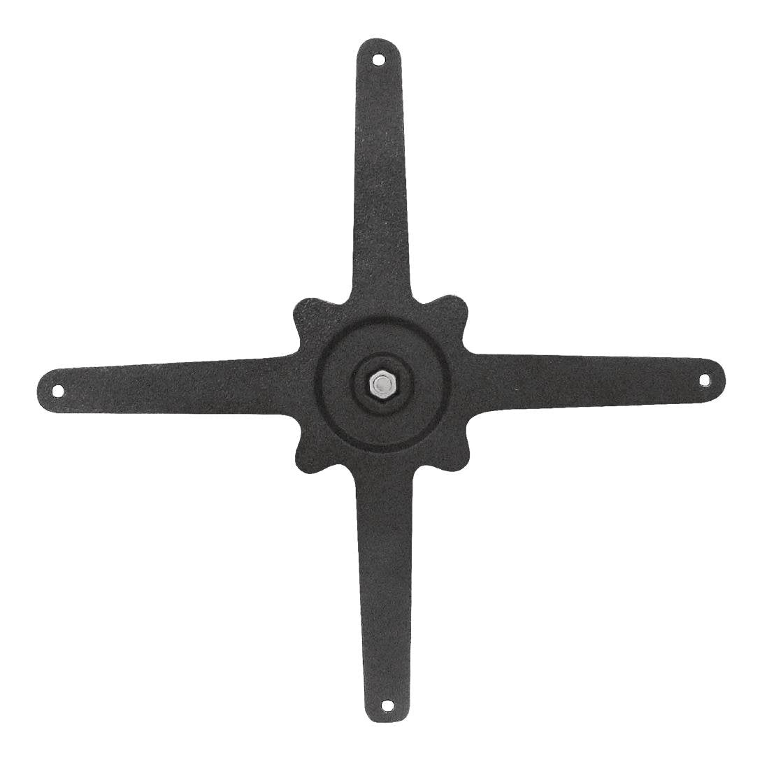 Bolero Cast Iron Step Square Table Base - Heavy Duty Metal Legs for Dining, Kitchen, or Outdoor Furniture - Perfect for Restaurants, Patios, and Home Decor