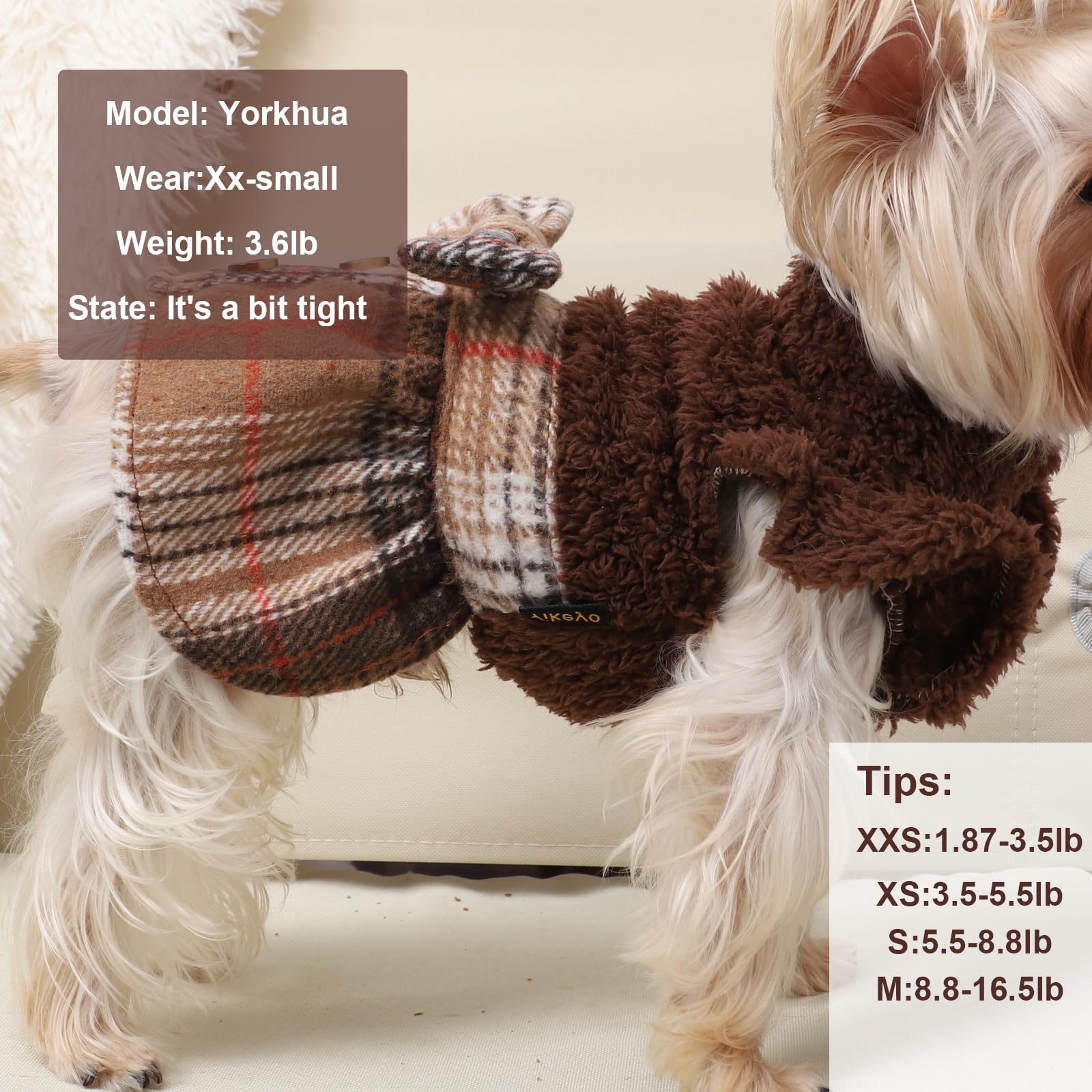Chihuahua Christmas Sweater for Small Dogs - XS XXS Cozy Holiday Dog Sweater Outfit for Girls - Perfect for Winter Walks & Festive Photos