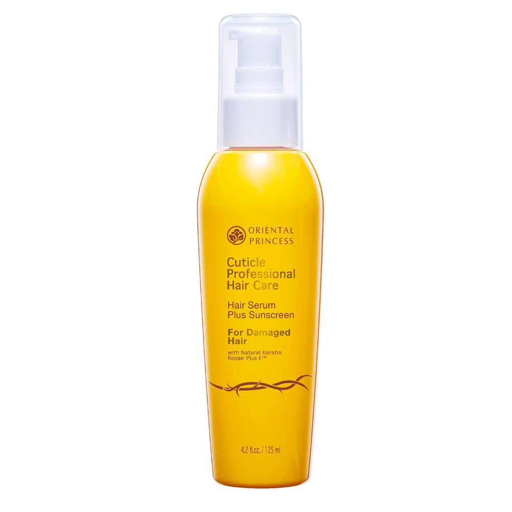 Professional Hair Care Serum with Sunscreen - 125ml Cuticle Repair Treatment for Damaged Hair | Nourishing & Protective Formula for Dry, Brittle Hair | Perfect for Sun Exposure & Heat Styling Protection