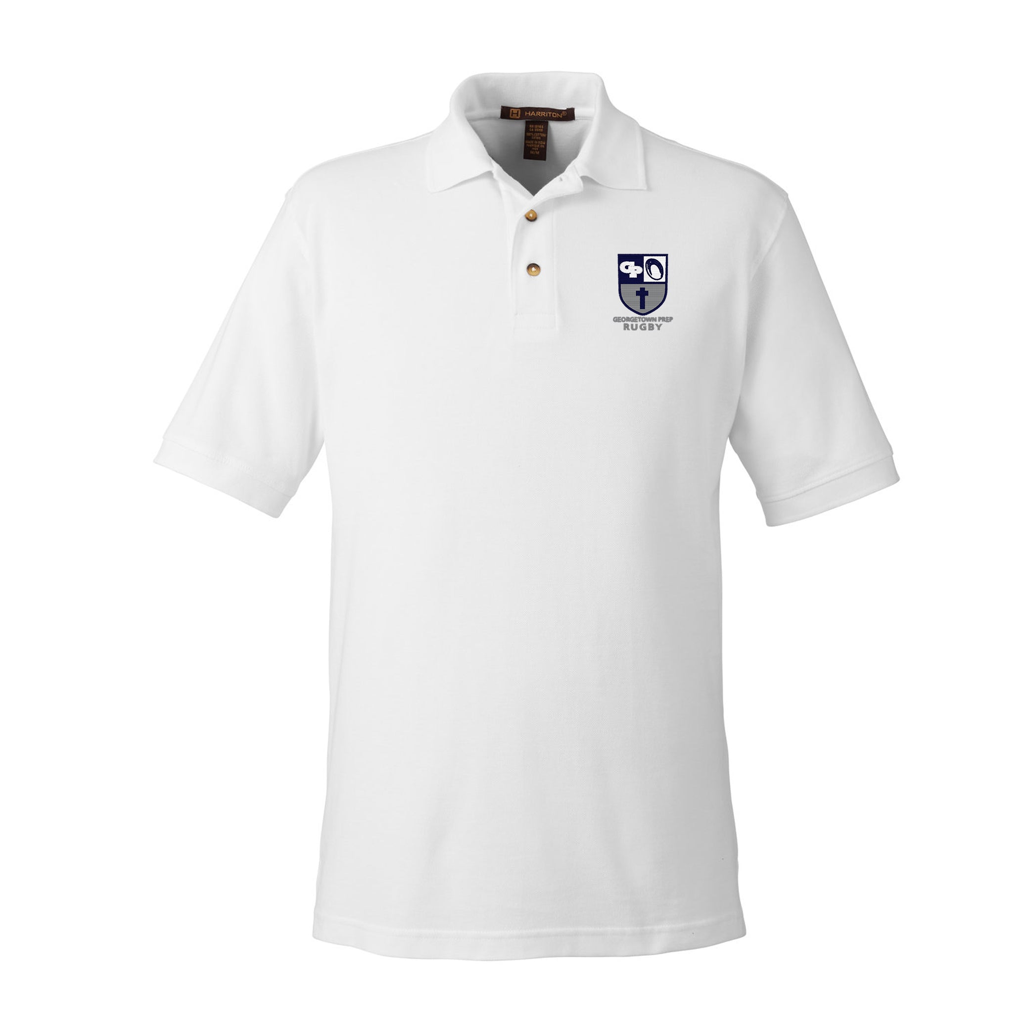Georgetown Prep Rugby Cotton Polo Shirt - Men's Breathable Comfort Fit Sportswear for Rugby, Casual Wear & Team Uniforms