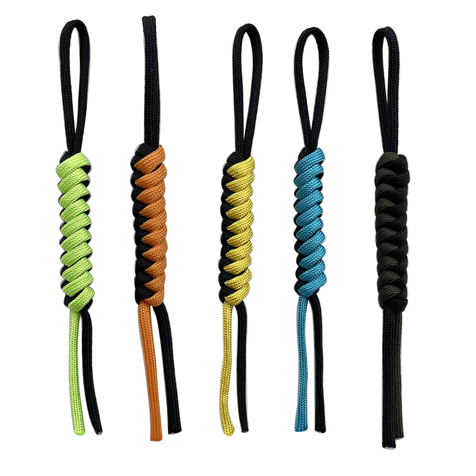 Handcrafted Paracord Lanyards 5 Pack - Keychain for Knives & Backpacks | Outdoor Gear Accessory