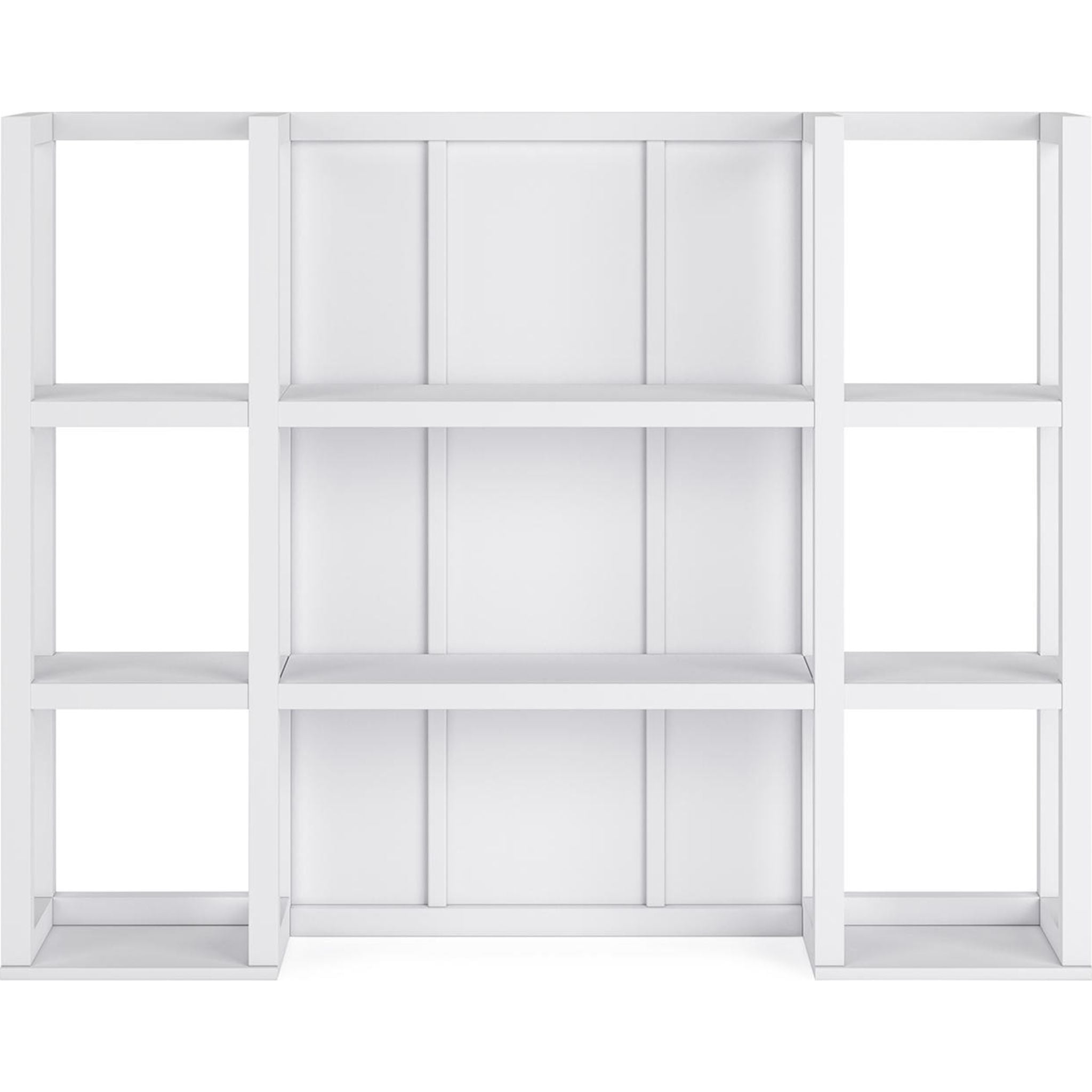 Ashbryn Hutch White and Natural Wood Storage Cabinet - Modern Farmhouse Style Organizer for Living Room, Bedroom, or Entryway (Model D844-61)