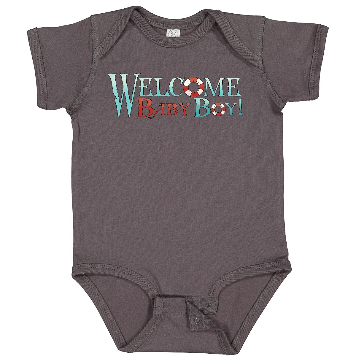 Inktastic Nautical Welcome Baby Boy Bodysuit - Cute Newborn Outfit for Boys, Baby Shower Gift, Soft Cotton Onesie for Infants 0-12 Months | Perfect for First Photos, Birthday Parties & Family Gatherings
