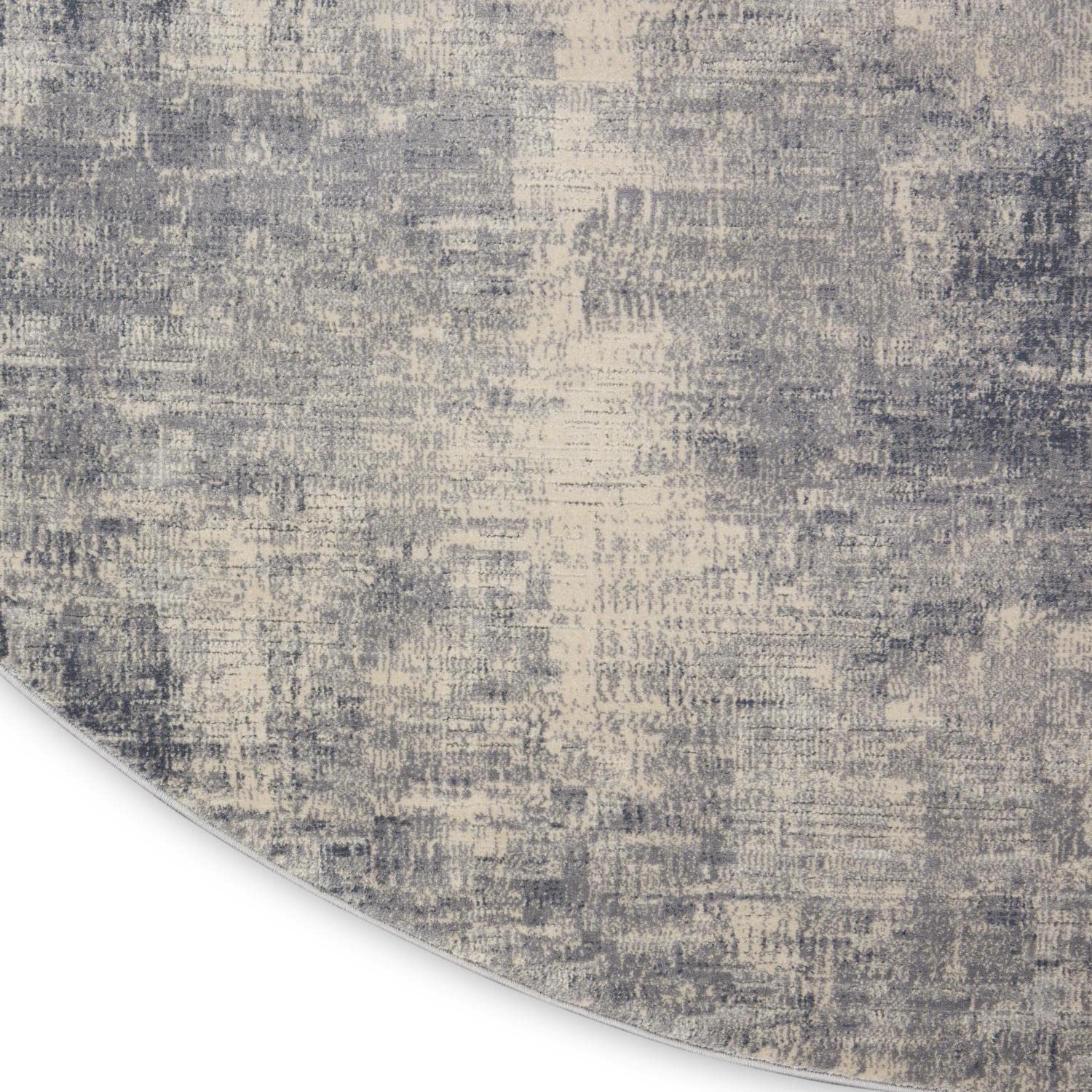 Nourison Rustic Textures Blue Ivory 5'3