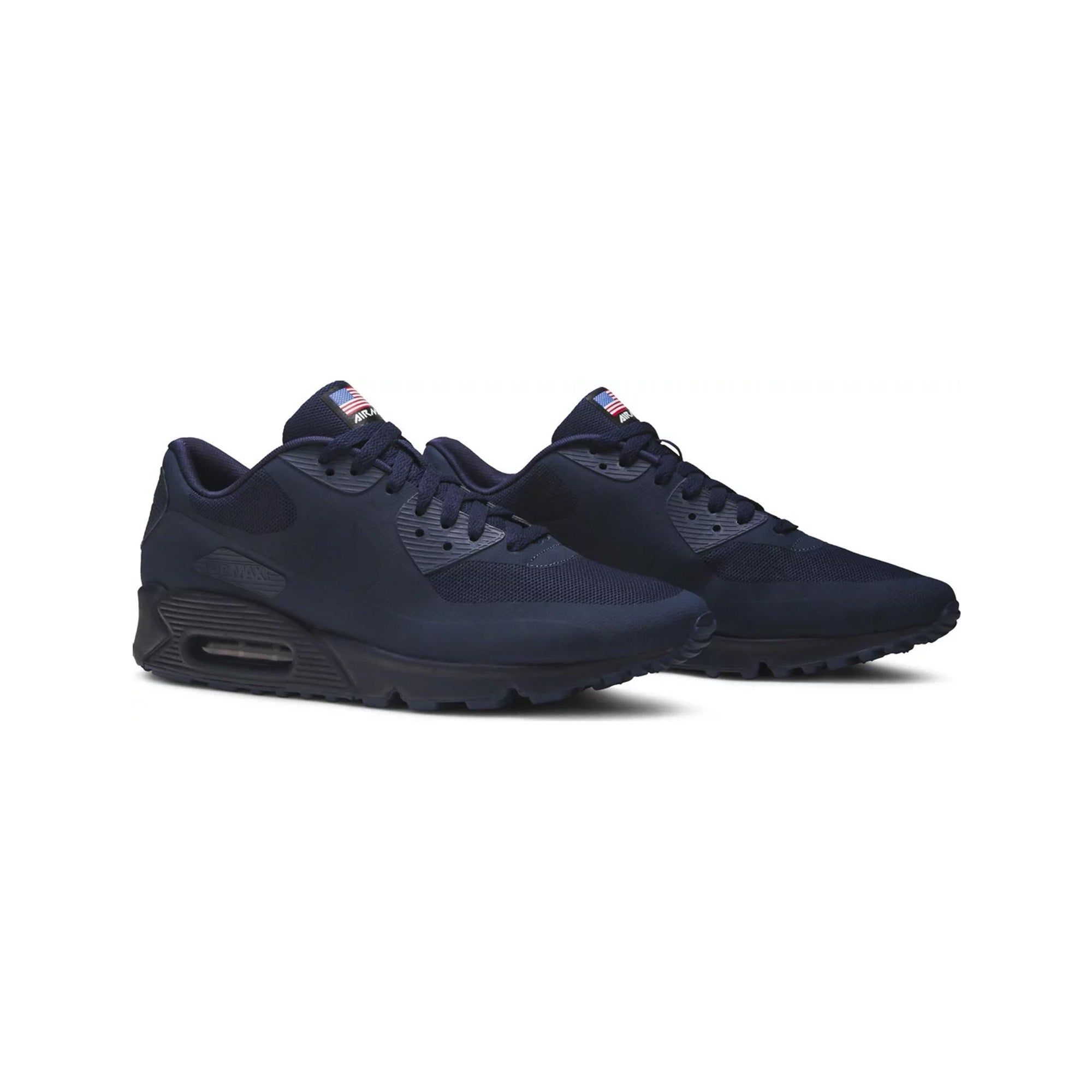 Nike Air Max 90 'Independence Day' Navy Blue Running Shoes - New Men's/Women's Sneakers for Casual Wear, Jogging & Street Style Fashion