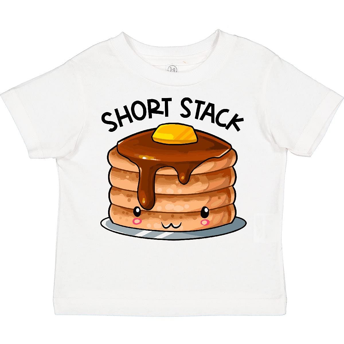 Inktastic Cute Pancake Breakfast Toddler T-Shirt - Adorable Kids Graphic Tee for Boys & Girls - Perfect for Family Breakfast, School, and Playdates