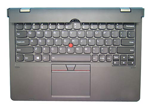 Original Lenovo ThinkPad Helix Type 20CG 20CH Ultrabook Pro 03X7053 US English Keyboard Replacement - Compatible with Laptop, Office & Travel Use