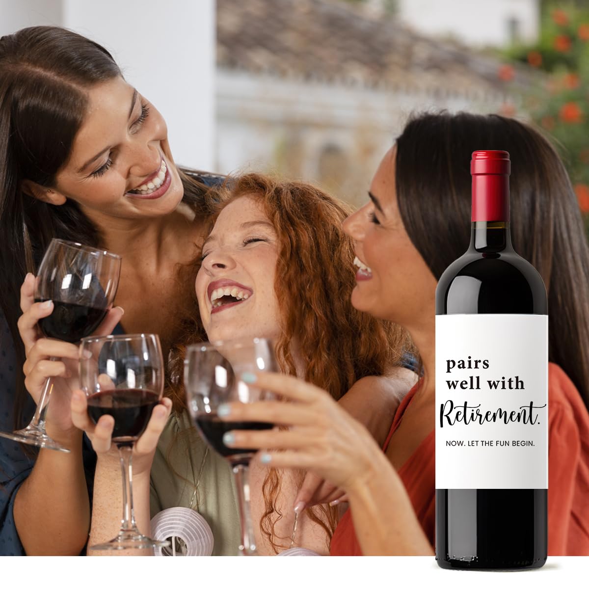 8-Piece Retirement Wine Label Stickers Set - Funny Retirement Gifts for Women & Men, Coworkers, Grandparents | Perfect for Retirement Parties, Decorations & Wine Bottle Gifts | Great for Celebrations, Farewells & Retirement Toasts