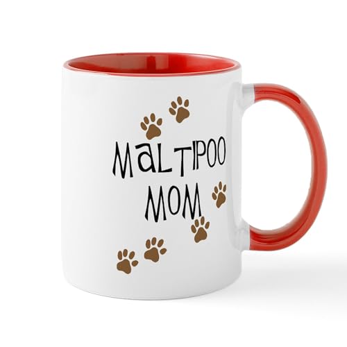 White/Red Inside - Maltipoo Mom Mugs