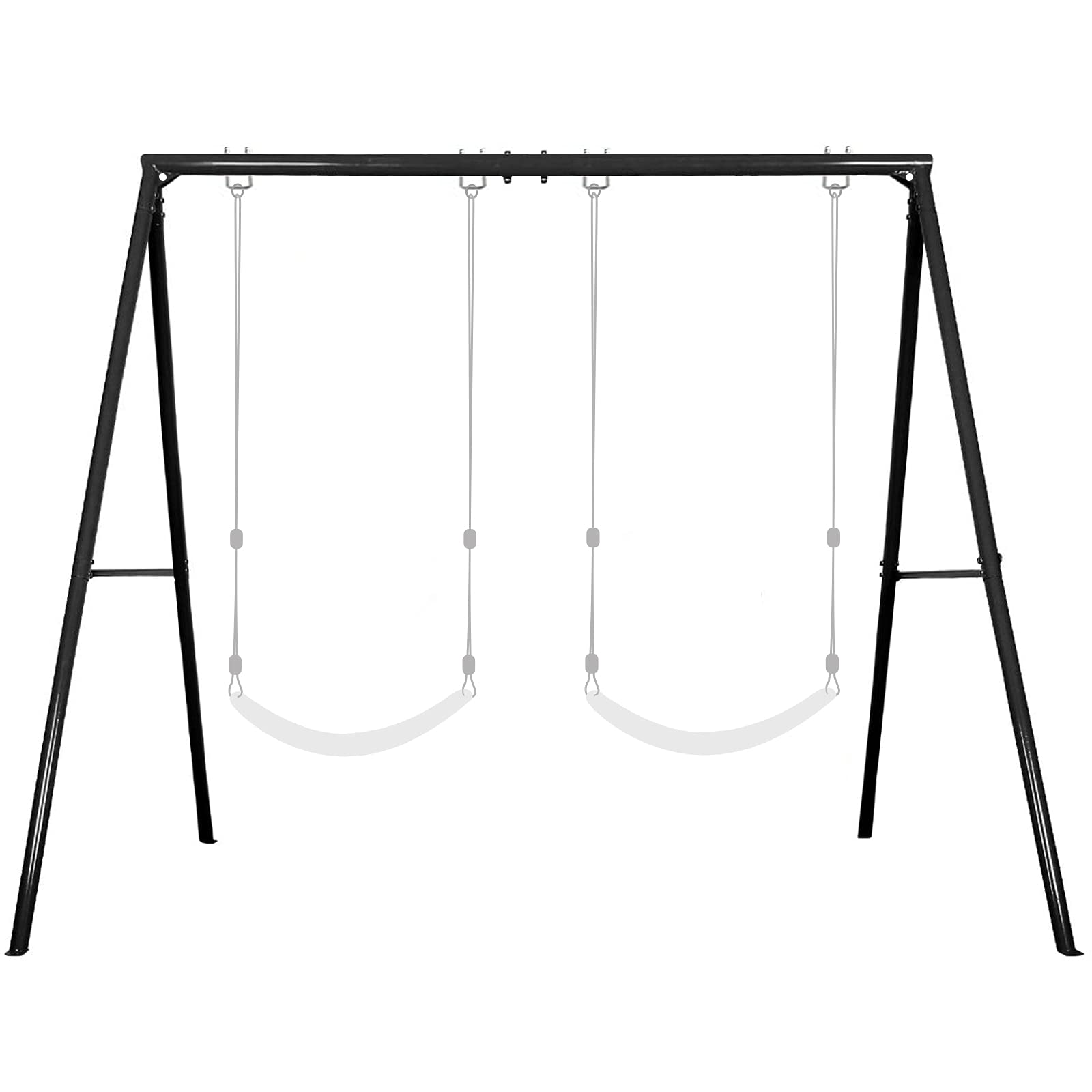 IKARE Heavy Duty Extra-Large Metal Swing Stand for Kids & Adults - 400lb Capacity, Fits Porch Swings - Indoor/Outdoor Backyard, Garden & Patio Use - Includes Ground Stakes for Stability