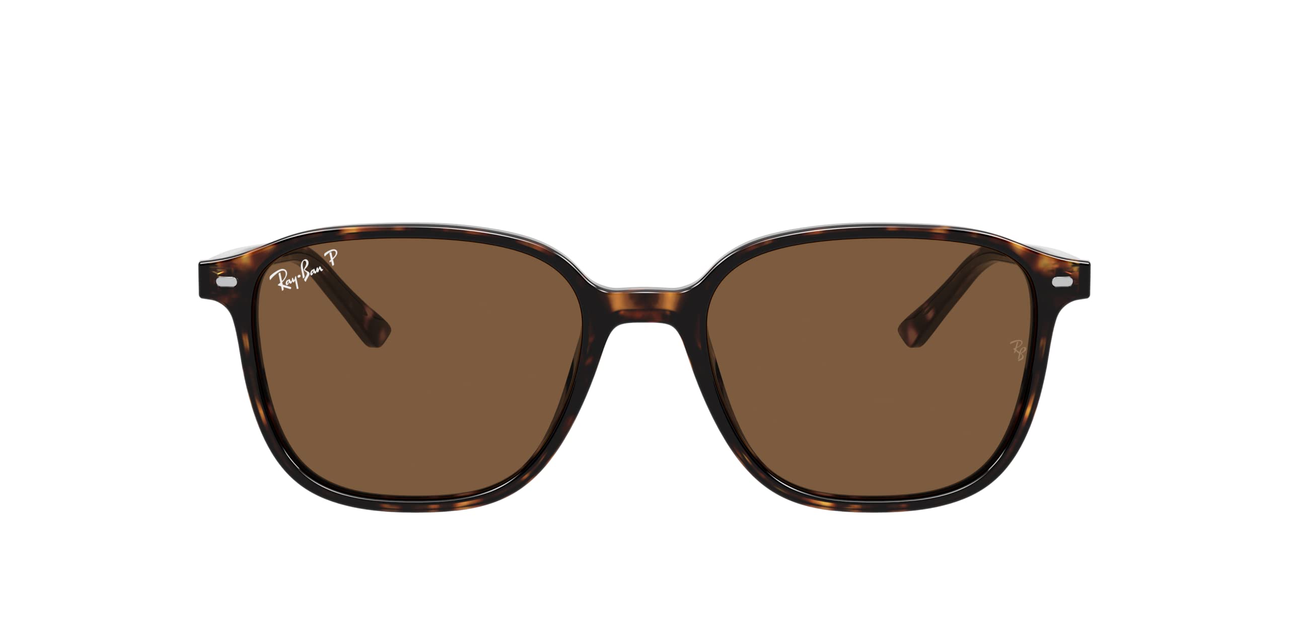 Ray-Ban RB2193 Leonard Square Sunglasses for Men & Women - Polarized UV Protection Aviator Style - Perfect for Driving, Beach, and Outdoor Activities