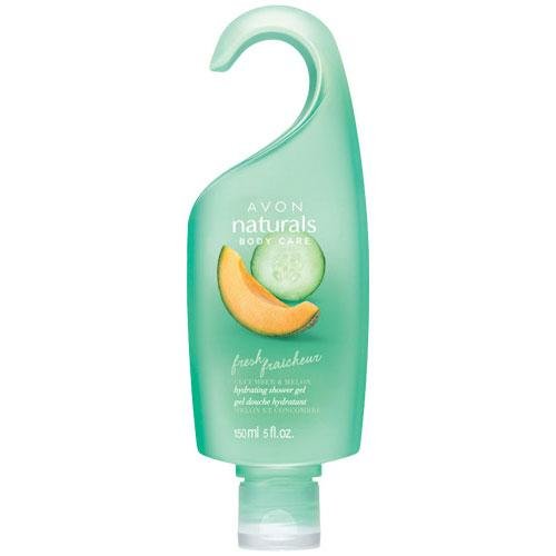 Avon Naturals Fresh Cucumber Melon Shower Gel & Body Wash - Hydrating & Refreshing for Dry Skin - Perfect for Morning Showers & Spa Days