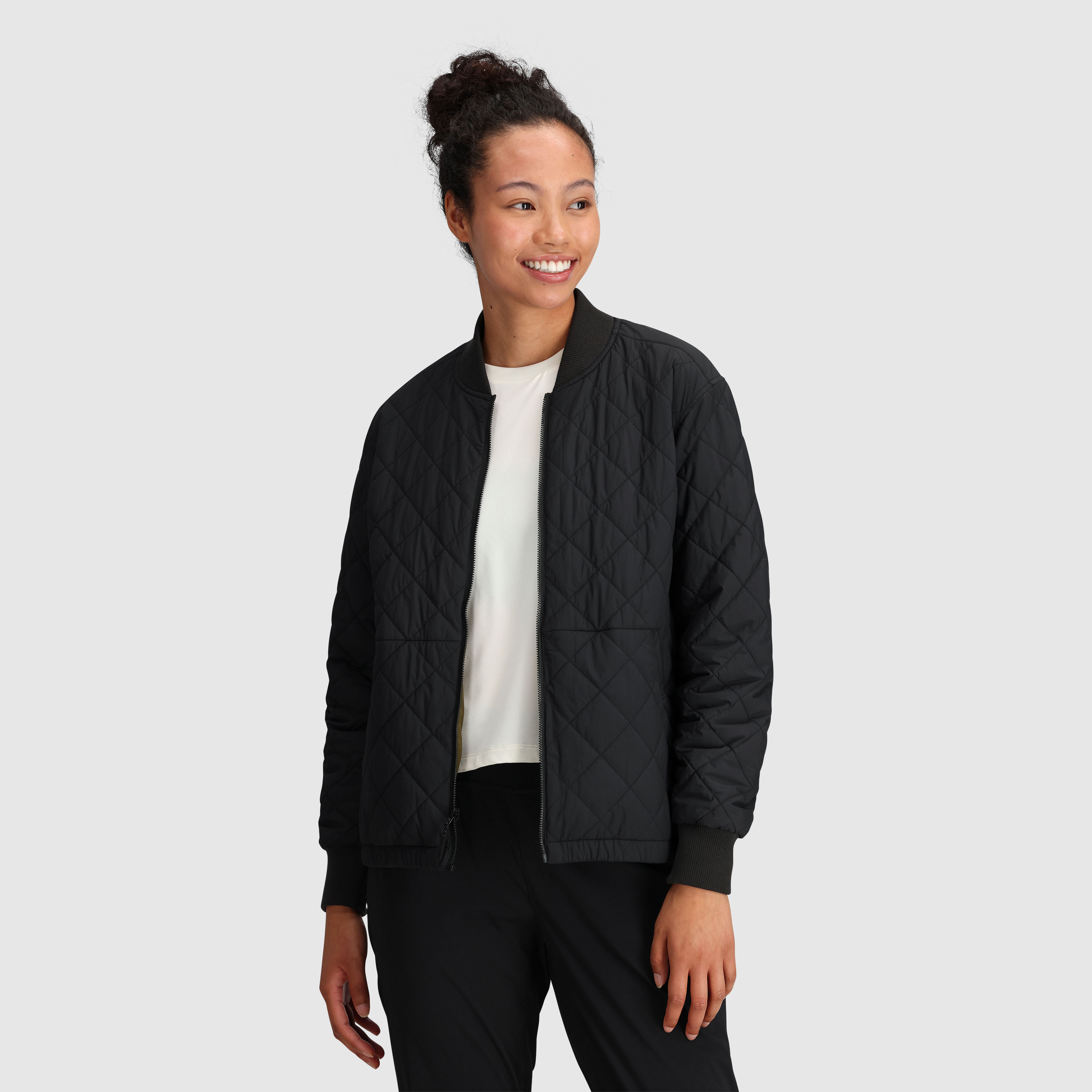 Women's Reversible Bomber Jacket - Lightweight Zippered Outerwear for Casual & Streetwear Style | Perfect for Fall Layering & Everyday Wear