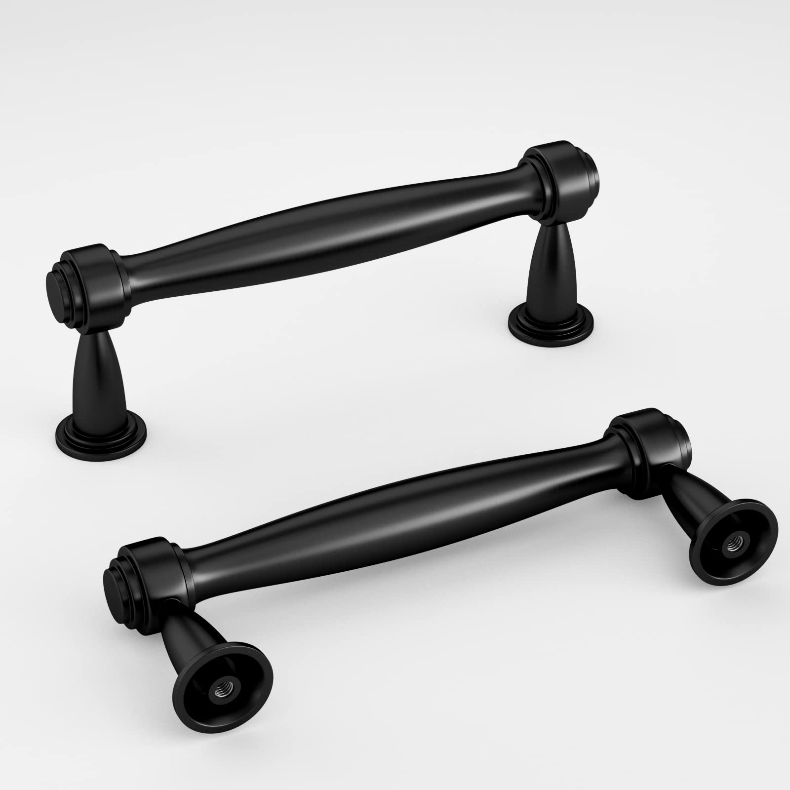 GoldenWarm 10 Pack Matte Black Kitchen Cabinet Handles - 3 Inch Cabinet Pulls & Drawer Handles for Kitchen & Bathroom - Durable & Stylish Hardware for Modern Home Upgrades