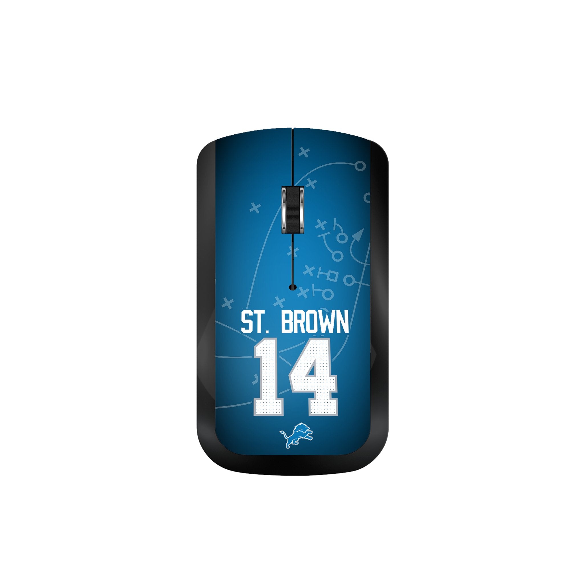 Amon Ra St. Brown Detroit Lions 14 Wireless Gaming Mouse - Ergonomic USB Mouse for PC, Laptop, Mac - Perfect for Football Fans, Gaming & Office Work
