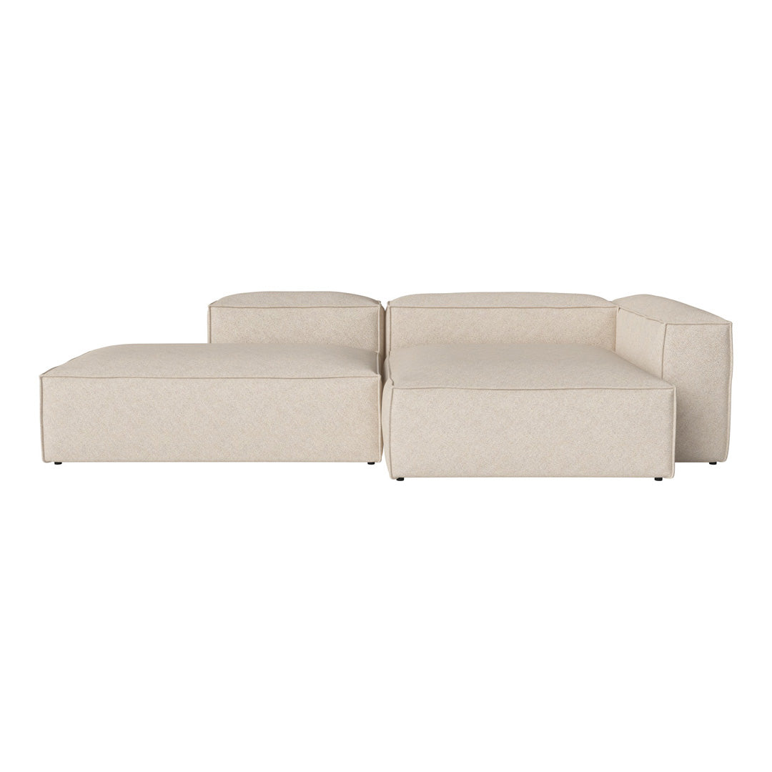 Cosima 2 Seater Sofa with Open End & Chaise - Modern Living Room Furniture for Small Spaces | Perfect for Apartments, Condos and Cozy Home Decor
