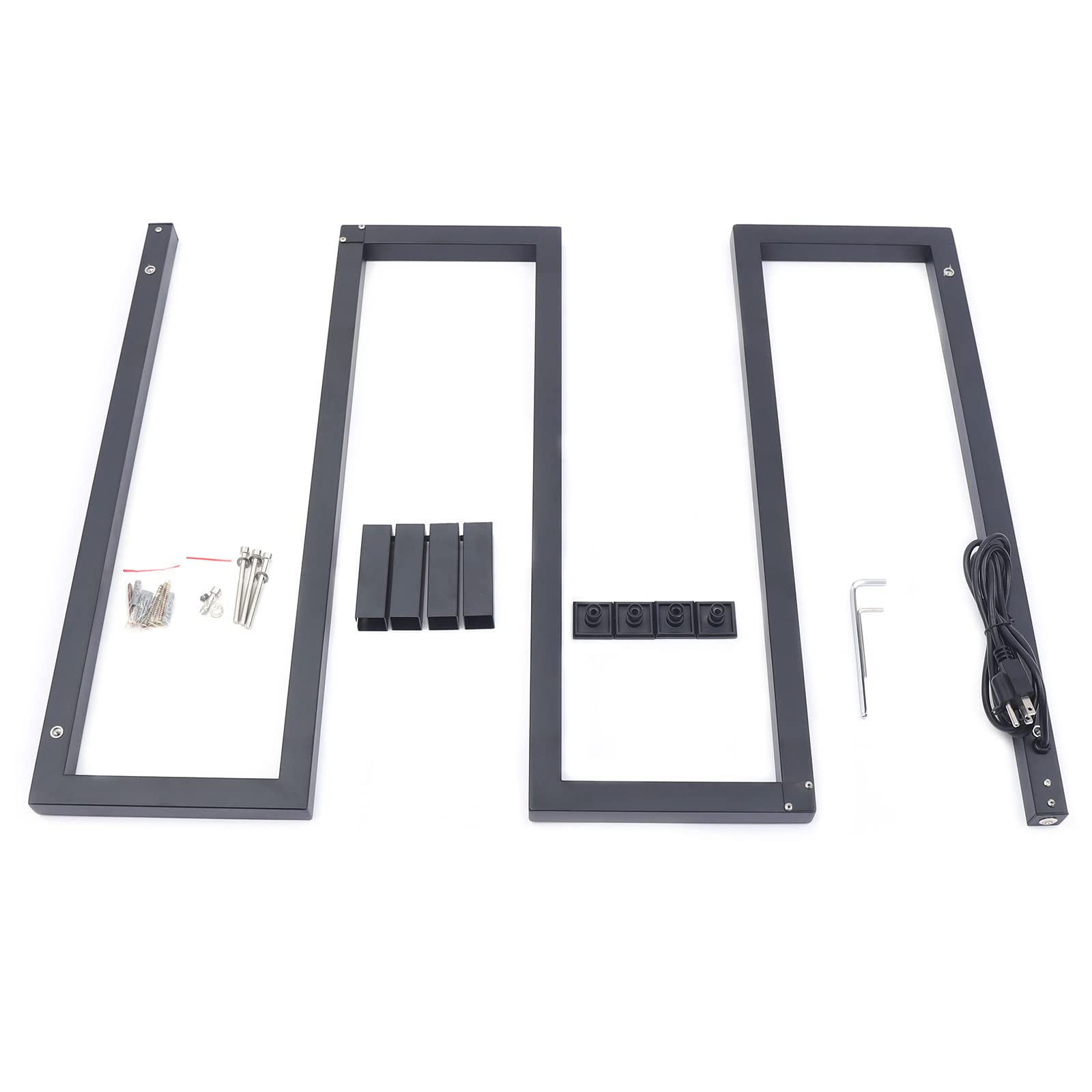 5-Bar Wall Mounted Heated Towel Rack - Modern S-Shape Stainless Steel Bathroom Towel Warmer in Matte Black | Perfect for Spa-Like Luxury & Quick Drying in Homes, Hotels, and Gyms