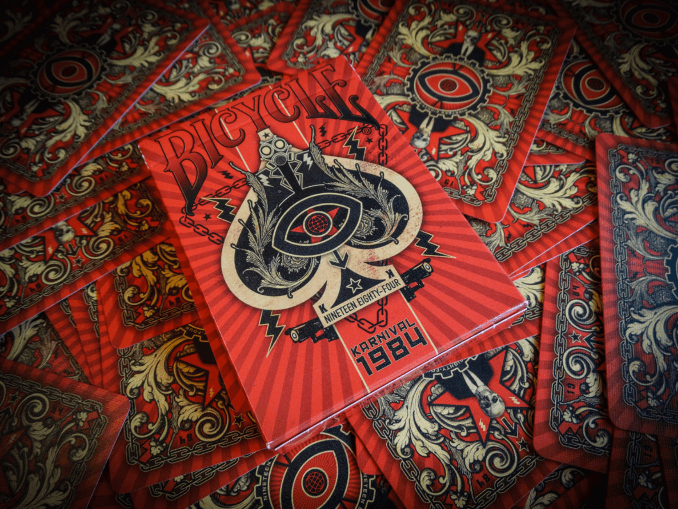 Karnival 1984 Deck of Playing Cards - Premium Vintage Style Poker Cards for Magic Tricks, Card Games & Collectibles | Perfect for Poker Nights, Casino Parties & Gift Giving