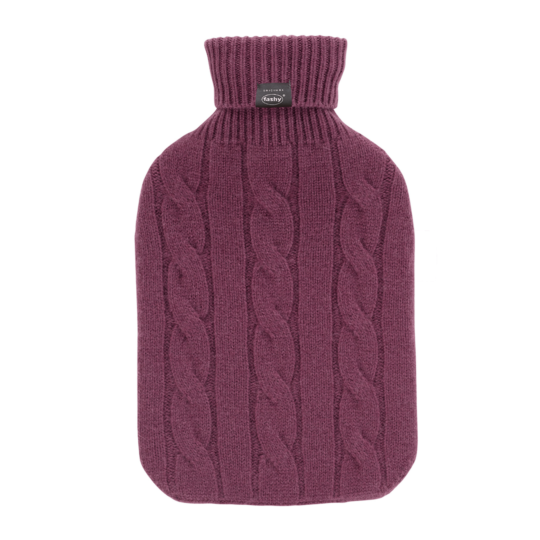 2 Liter Fashy Hot Water Bottle with Soft Knit Cashmere Cover - Warm & Cozy for Winter Nights, Period Pain Relief, and Bedtime Comfort