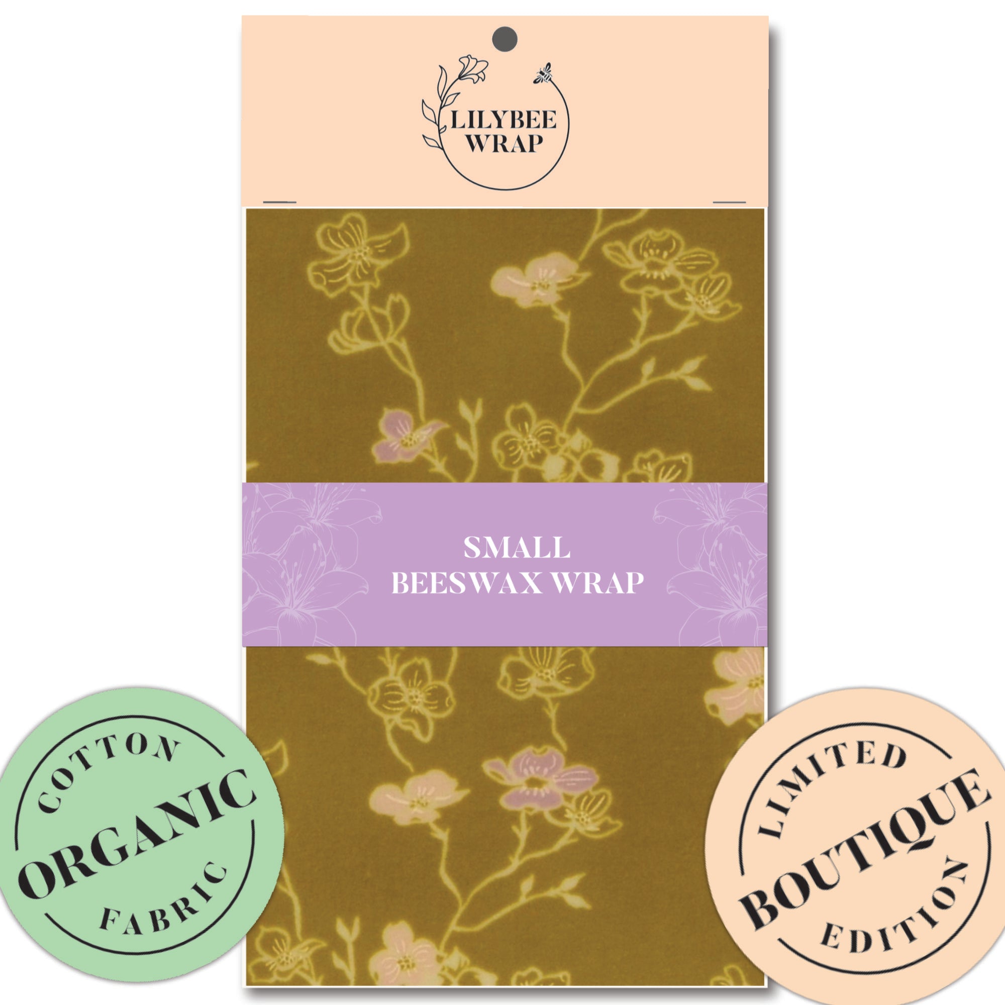 Eco-Friendly Small Beeswax Food Wraps - Reusable Sustainable Beeswax Cloth for Food Storage, Sandwich Wrapping & Fresh Produce Preservation | Perfect for Lunchboxes, Picnics & Zero Waste Kitchens