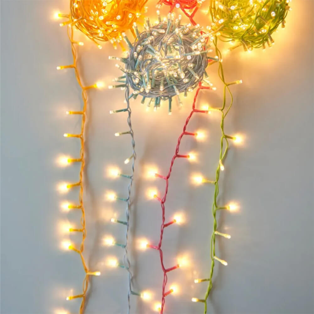 Warm White LED Fairy Lights with Various Colors - Battery or Mains Powered for Home Decor, Wedding, Party & Outdoor Lighting