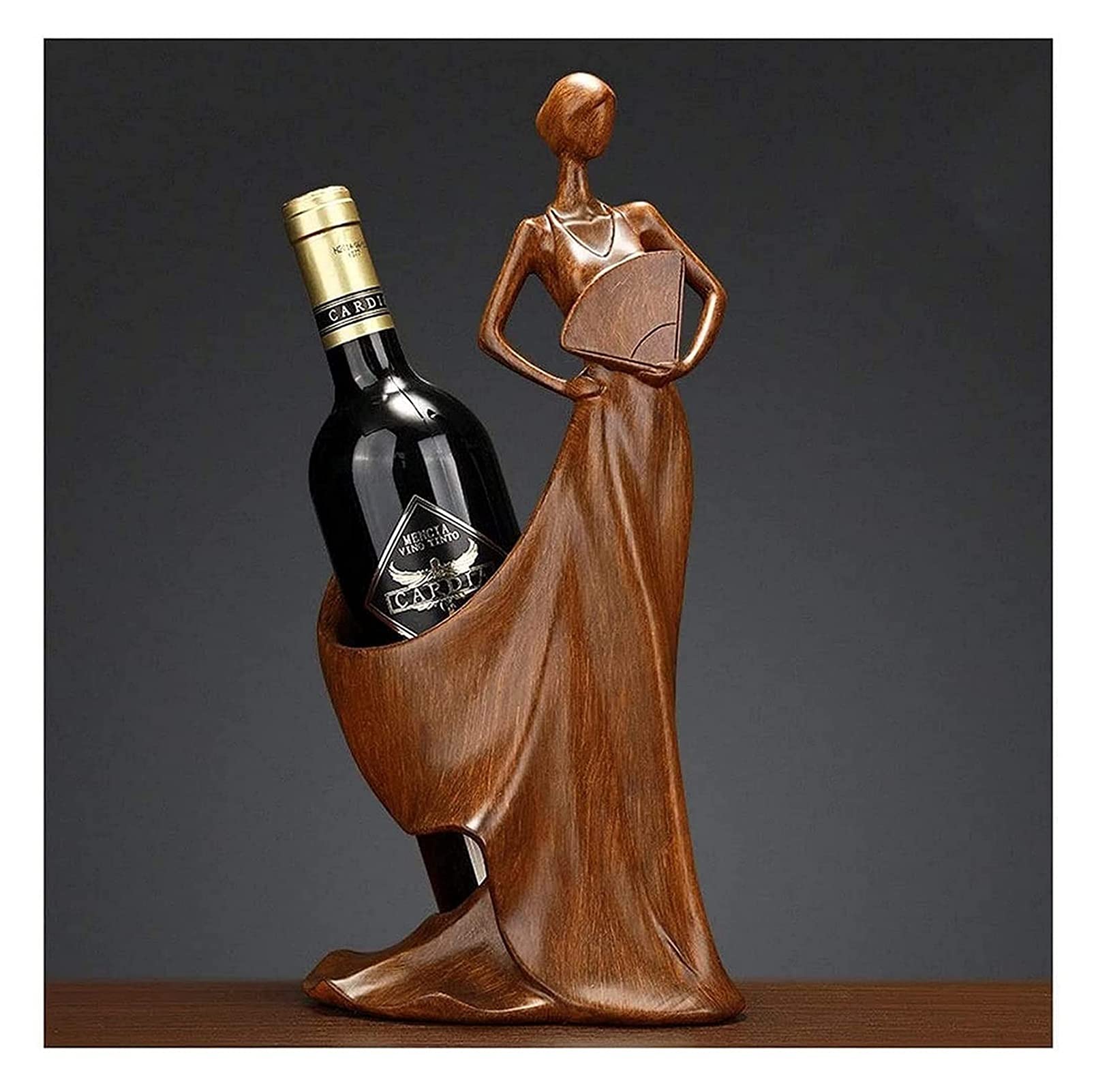 Handmade Resin Wine Rack - Elegant Girl Model Wine Holder for Home Bar, Kitchen Decor & Gift - Perfect for Wine Storage, Kitchen Organization & Home Decoration (Color: C)