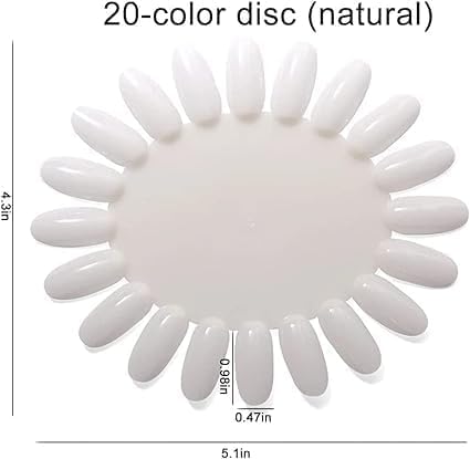 MAPPERZ Ultimate Nail Art Display Board - 10 Palettes & 200 Nail Tips for Professional Nail Design Practice, Color Swatching & Manicure Training | Durable, Lightweight Nail Art Kit for Salon & Home Use | Perfect for Nail Artists, Students & DIY Enthusiasts (Pack of 10)