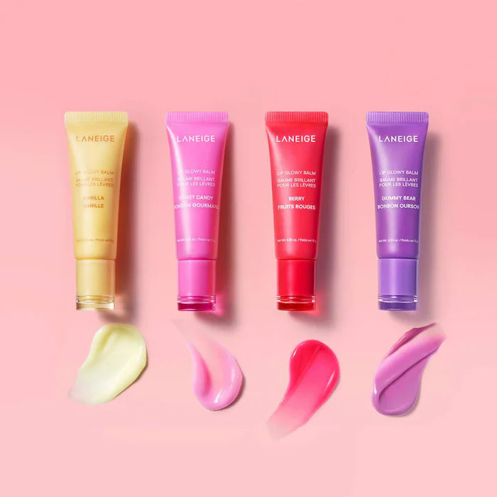 LANEIGE Lip Glowy Balm - Hydrating Lip Balm with Vitamin C for Soft, Plump Lips | Day & Night Moisturizing Lip Care for Dry, Chapped Lips | Perfect for Makeup Prep & Daily Hydration