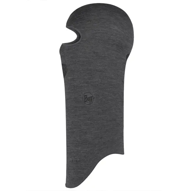BUFF Merino Lightweight Balaclava - Solid Grey for Outdoor Sports, Cycling, Skiing & Cold Weather Protection