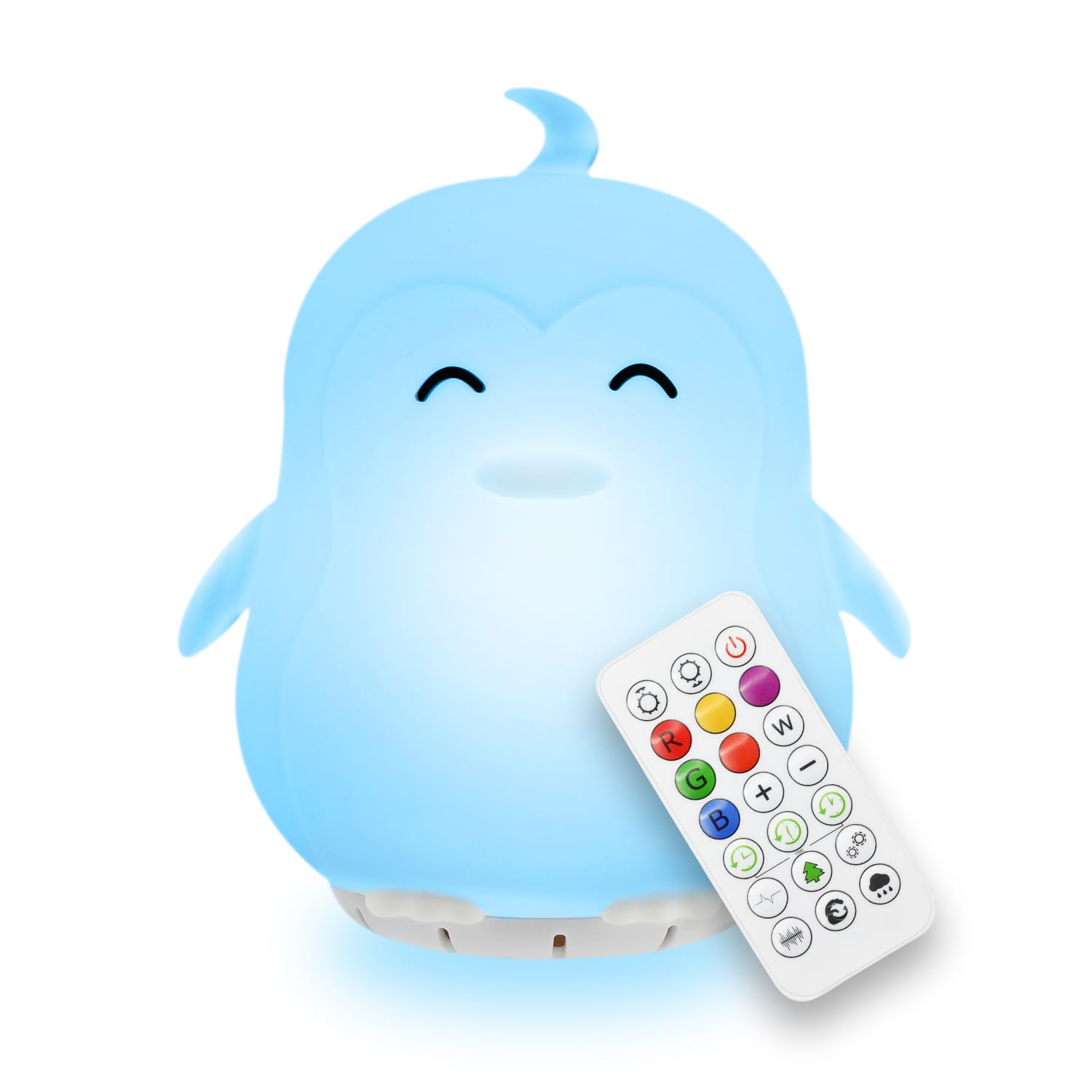 Mindfulness Breathing Penguin - 4/7/8 & 5/5/5/5 Guided Visual Meditation Device with LED Light & Soothing Sounds - 3-in-1 Anxiety Relief, Stress Reduction & Sleep Aid for Adults & Kids - Perfect for Bedtime, Yoga, ADHD Focus & Relaxation Gifts