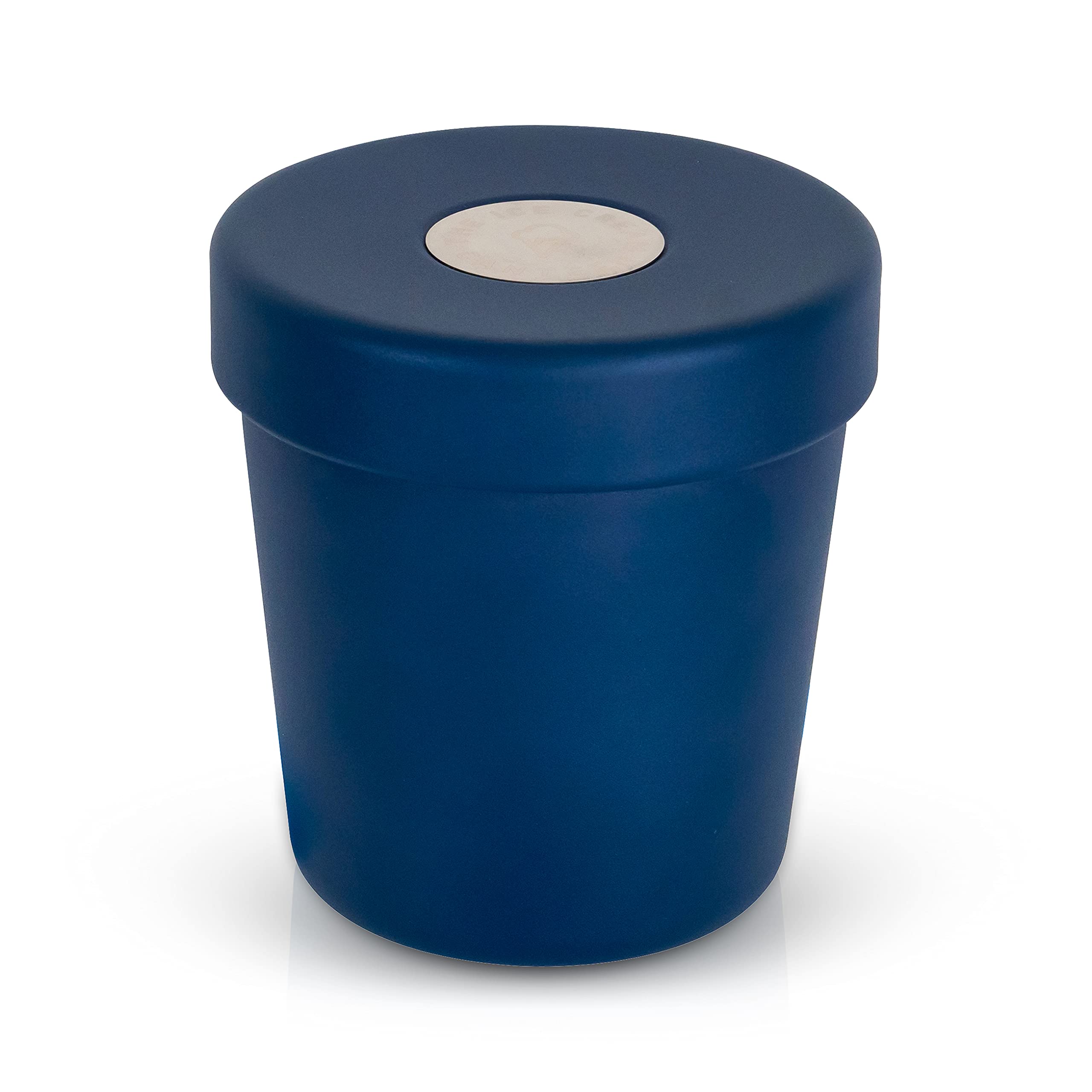 Vacuum Insulated Double Wall Stainless Steel Ice Cream Thermos - 16oz Portable Ice Cream Container for Picnics, Beach & Outdoor Activities (Blueberry Blue)