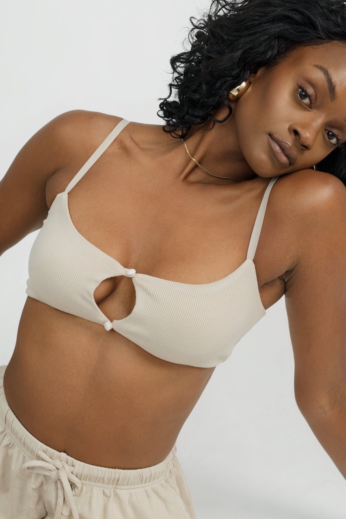 Emmie Bralette - Comfortable Wireless Bra for Women, Soft Coconut Fiber Material - Perfect for Yoga, Lounge & Everyday Wear