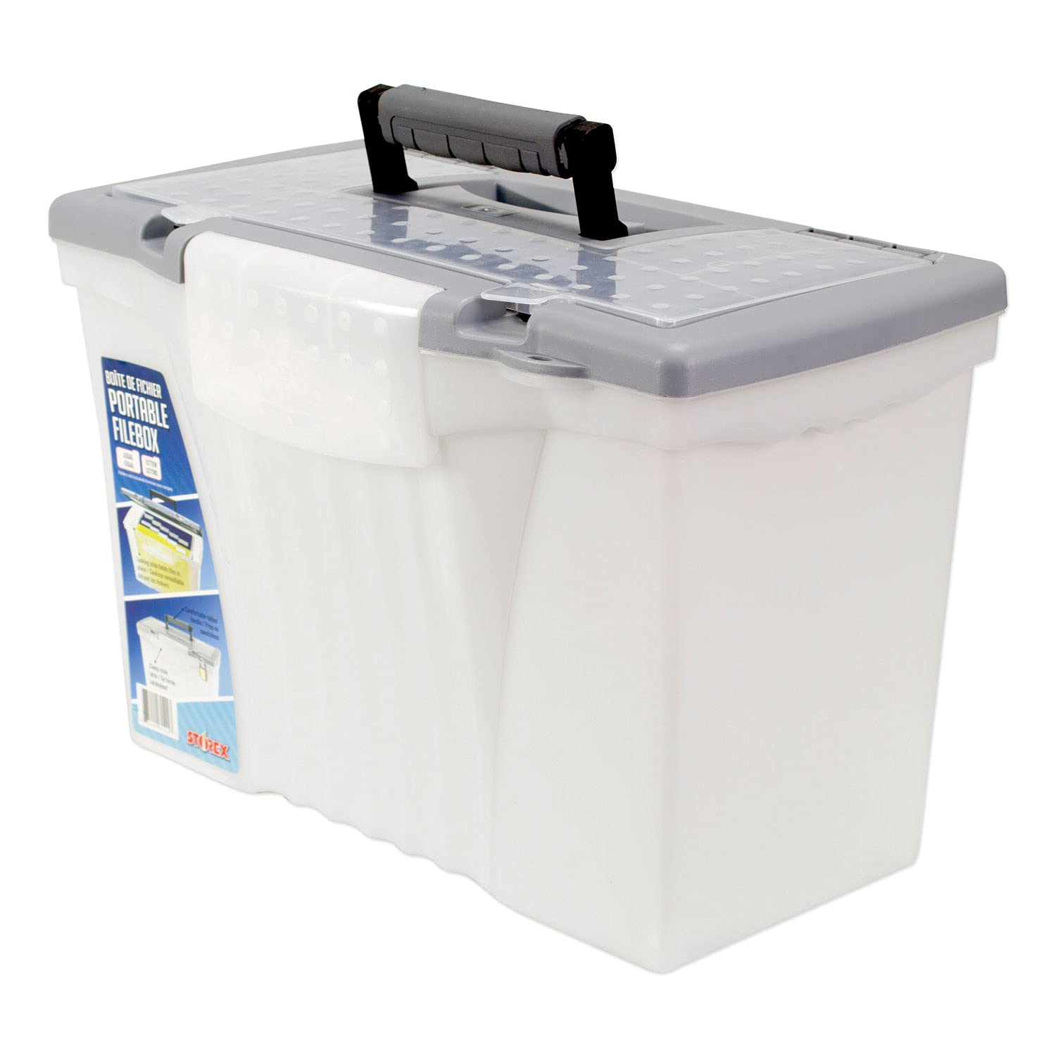 Portable Clear File Organizer - A4 Document Holder for Office, School & Travel - Perfect for Paper Storage & Organization