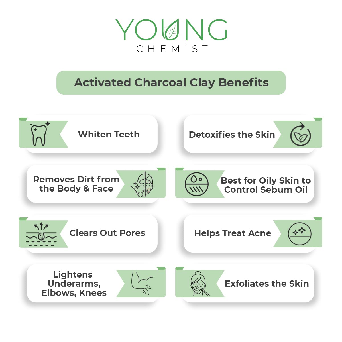 Organic Vegan Chocolate Clay Mask for Acne Treatment & Scar Removal - Skin Tightening & Glow Boosting - 500g Raw Face Mask for Spa & Home Skincare Routine