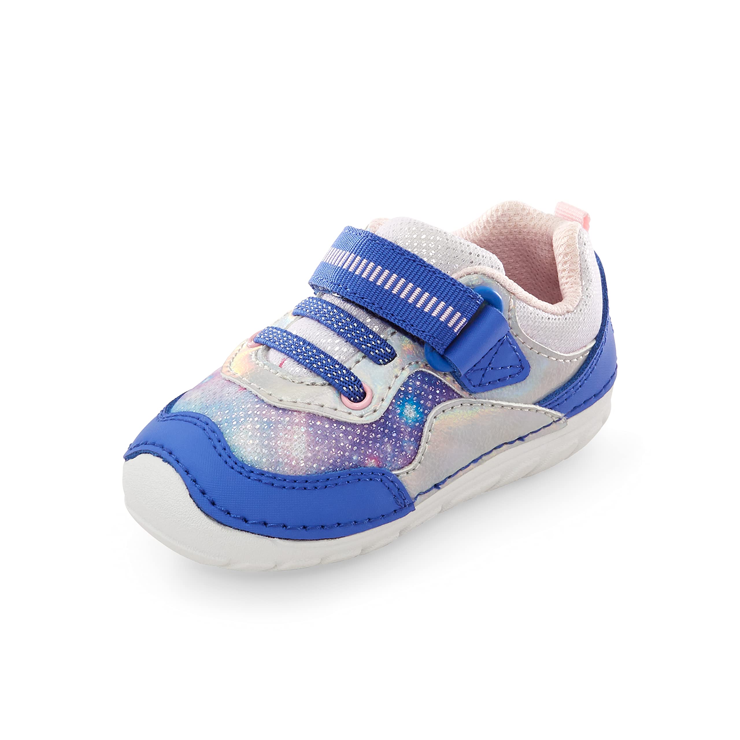 Stride Rite Soft Motion Rhett Navy Multi Sneakers for Baby Girls - Comfortable & Lightweight Toddler Walking Shoes | Perfect for Playtime, Daycare & First Steps