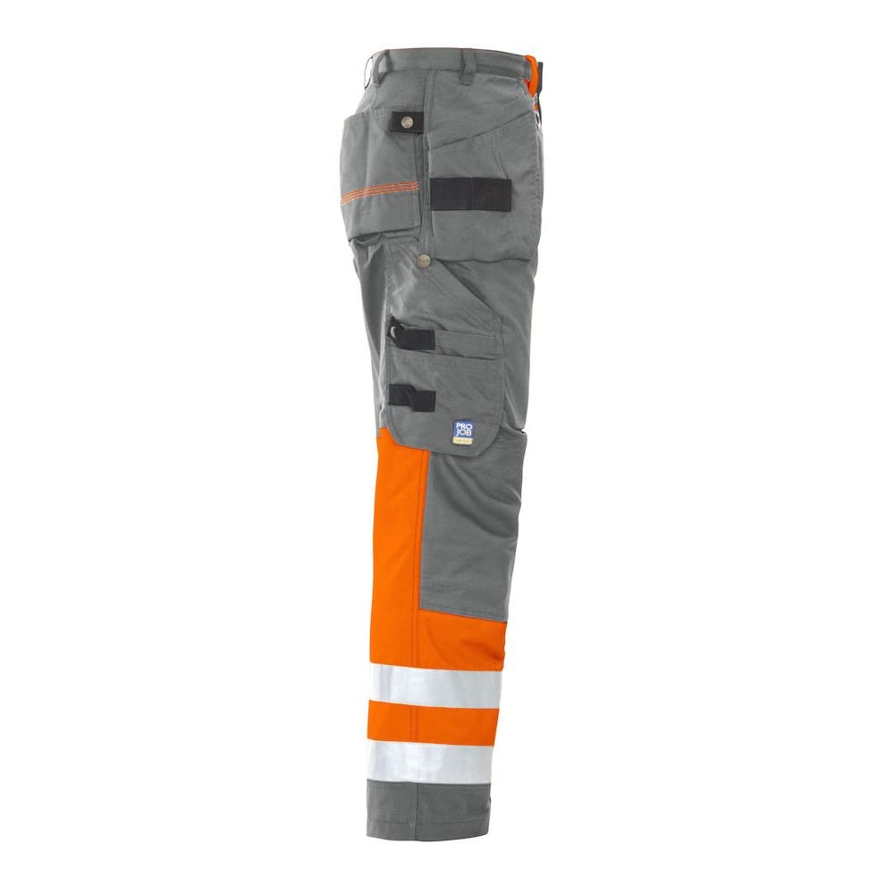 Men's High-Visibility Cargo Pants - Reflective Work Pants for Construction, Safety & Outdoor Activities