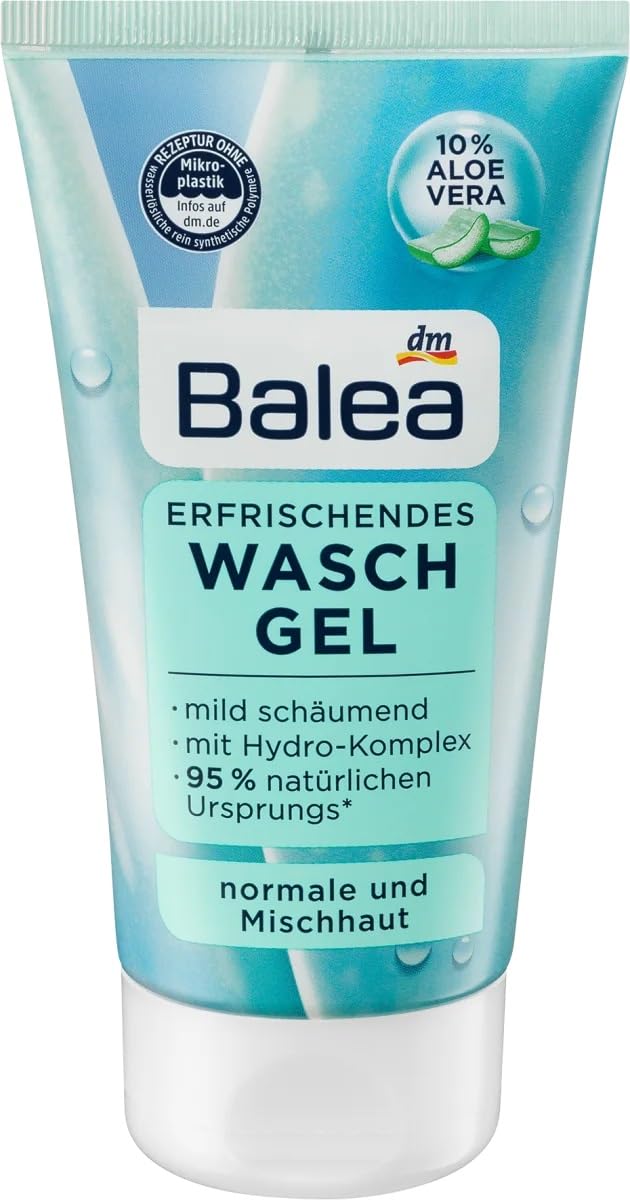 Aloe Vera Refreshing Wash Gel - Gentle & Thorough Skin Cleansing, 150ml | Perfect for Daily Face & Body Wash, Sensitive Skin Care, Post-Workout Refresh