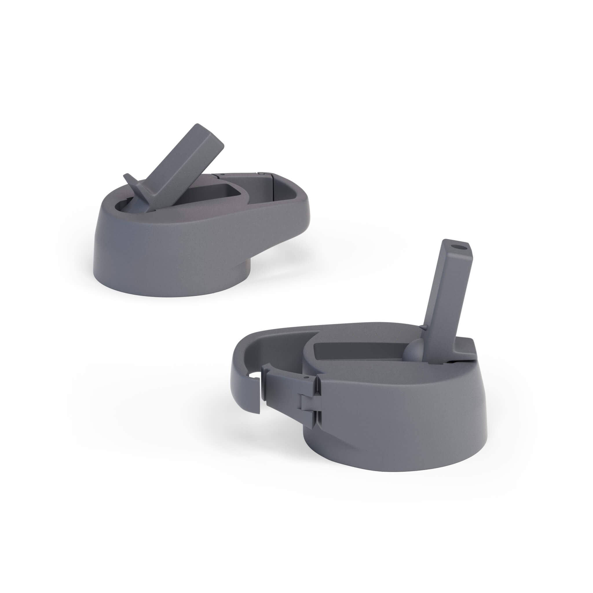 Stainless Steel Carabiner Straw Lid Set for Wide Mouth Water Bottles - Perfect for Hiking, Camping & Outdoor Adventures