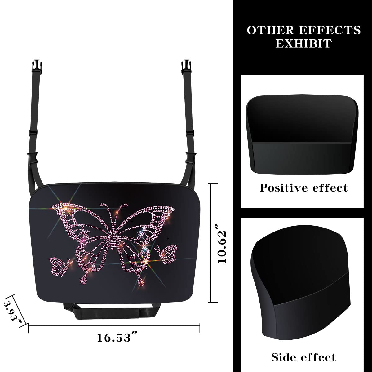 Pink Car Handbag Holder & Backseat Organizer - Car Net Pocket for Purse Storage Between Seats | Perfect for Road Trips, Commuting & Keeping Your Car Tidy