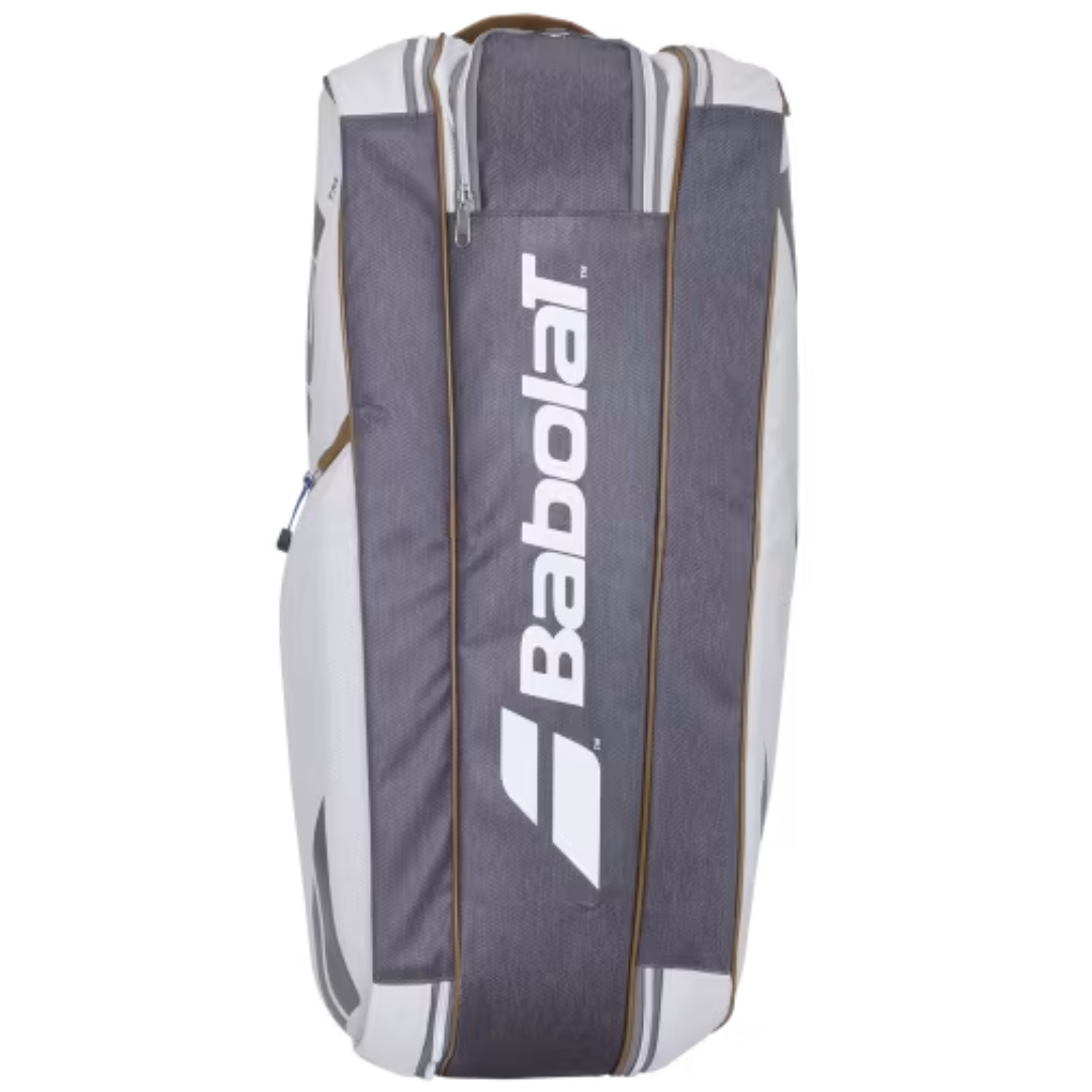 Babolat RH X6 Pure Wimbledon Tennis Bag - White | Durable Tennis Gear for Tournaments & Practice