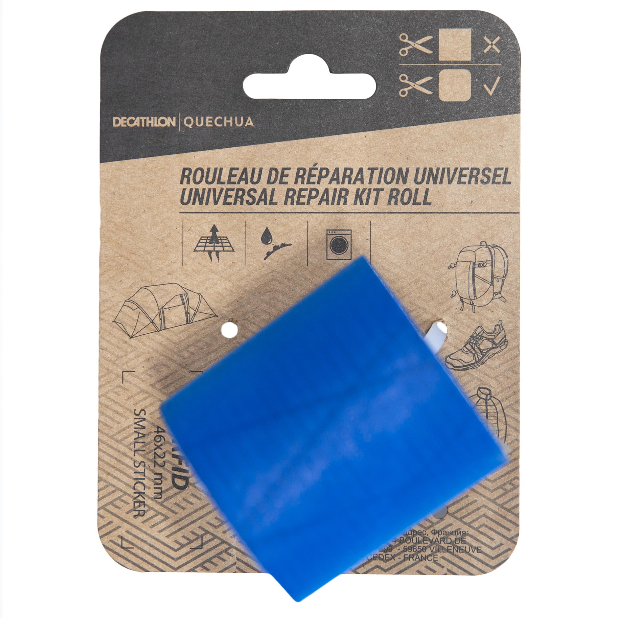 Quechua Multipurpose Repair Adhesive Tape - Strong Waterproof Duct Tape for Home, Outdoor & Emergency Fixes - Perfect for Camping, Hiking, Travel & DIY Projects