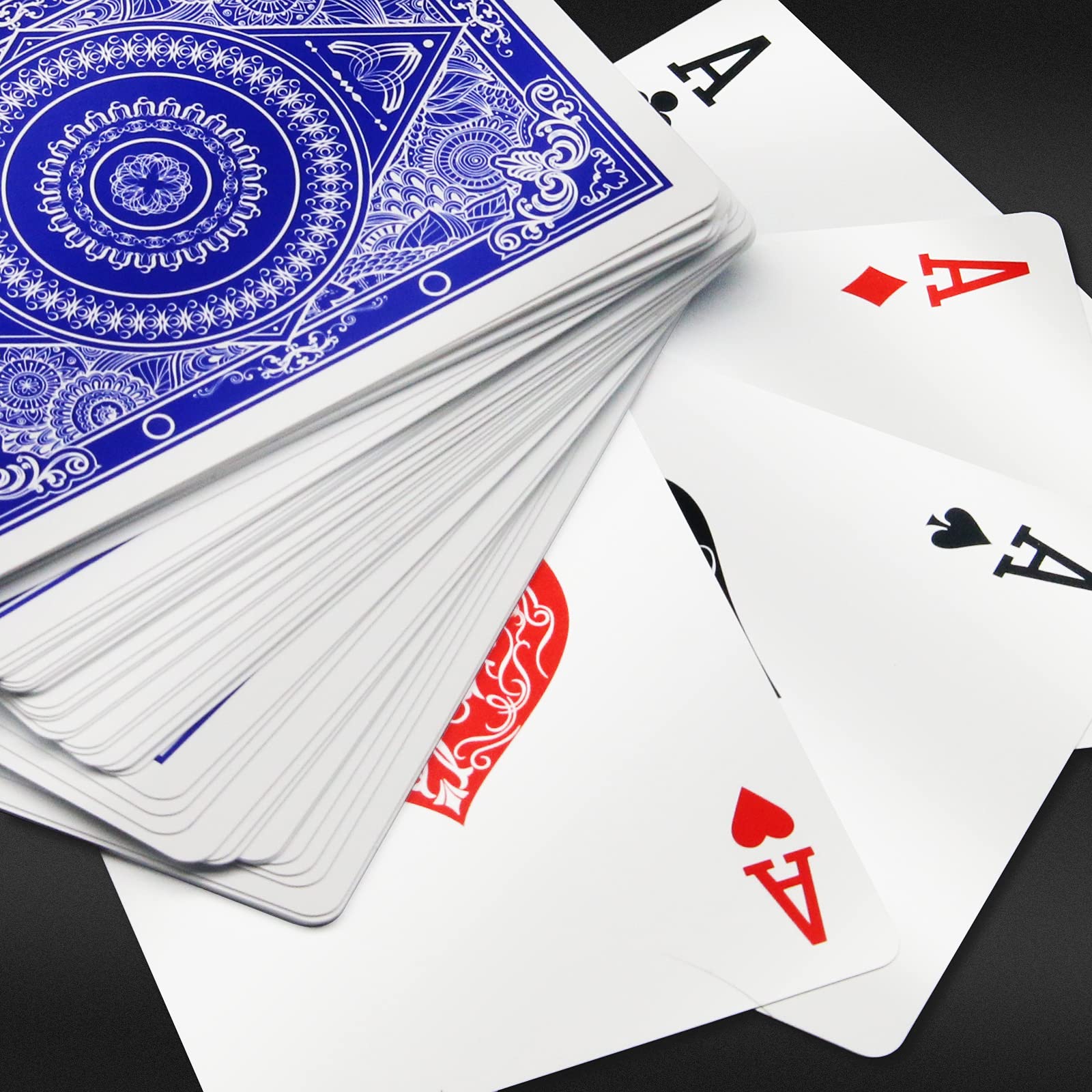 INTEGEAR 2 Decks Waterproof Plastic Playing Cards - Standard Index 2.5