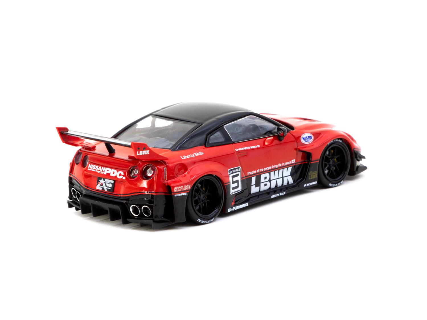 Tarmac Works 1/43 Scale Nissan 35GT-RR Silhouette Works GT Diecast Model Car - Collectible Hobby Toy for Racing Enthusiasts & Display Showcase
