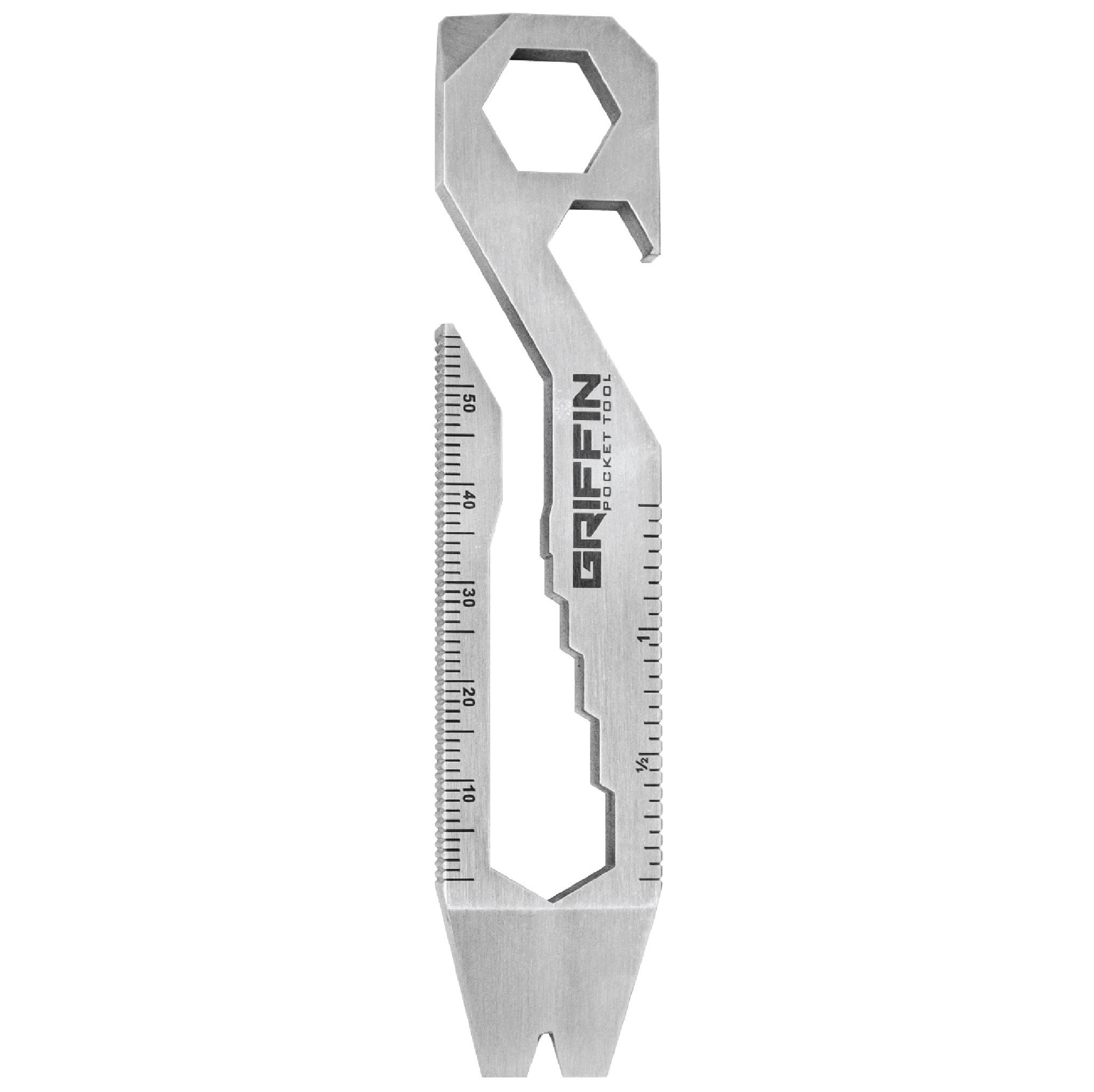 XL Griffin Pocket Tool - Titanium Multi-Tool with Metric Measurements - Perfect for Camping, Hiking, and Everyday Carry (EDC)