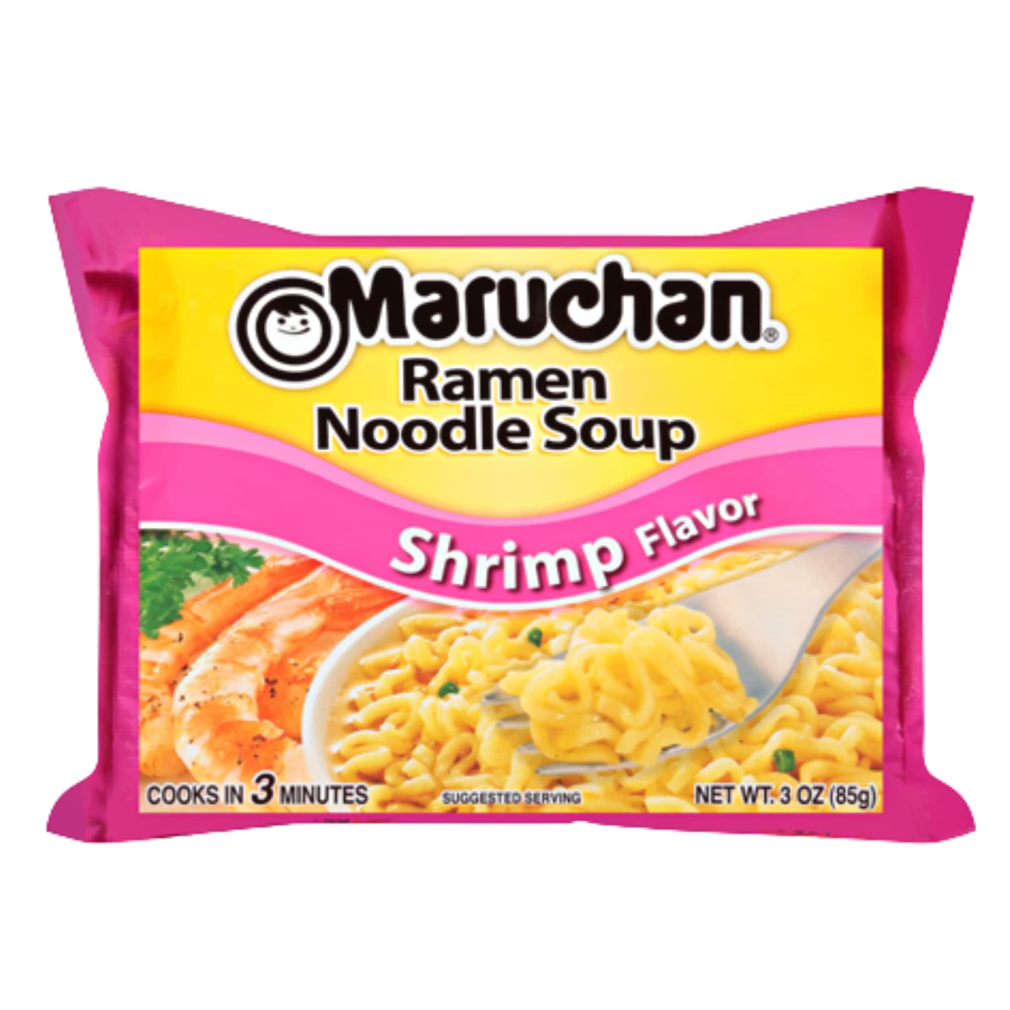 Ja’Cor Instant Ramen Noodles Soup - Shrimp Flavor (3 oz, 12 Pack) | Quick Lunch, Snack & On-the-Go Meal | Includes Free Reusable Chopsticks | Perfect for Office, Dorm & Travel
